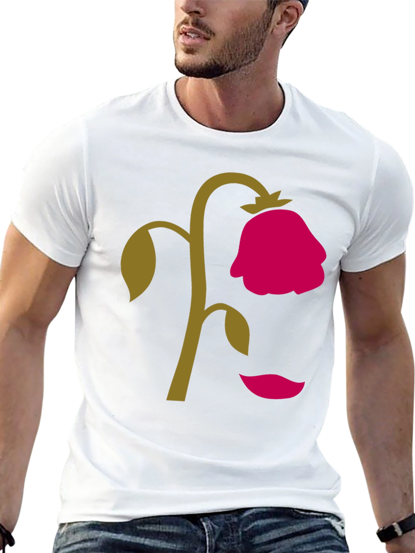 Wilted Rose Graphic T-Shirt - Unique Design
