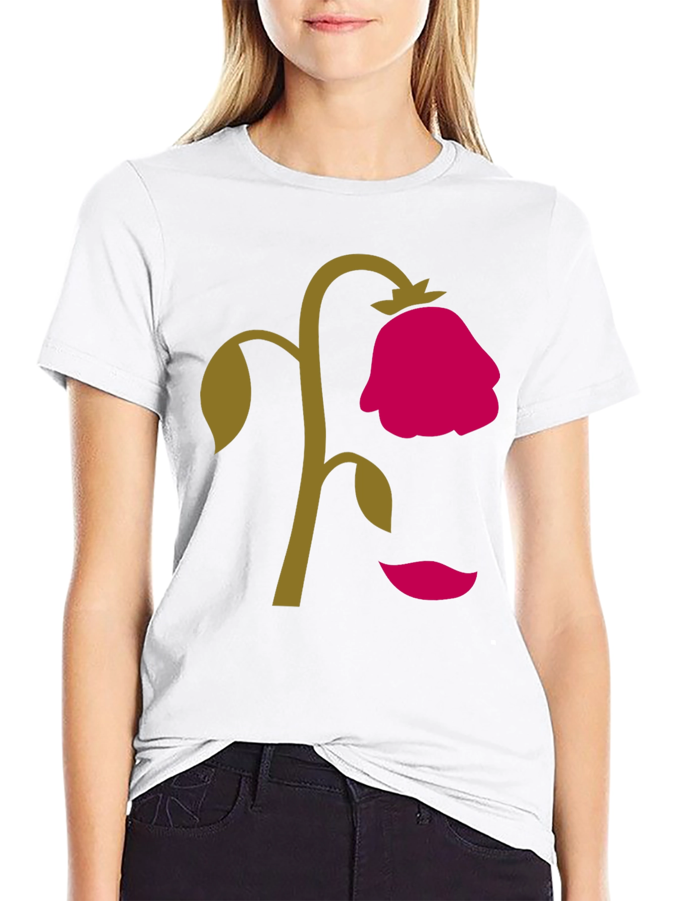 Wilted Rose Graphic T-Shirt - Unique Design
