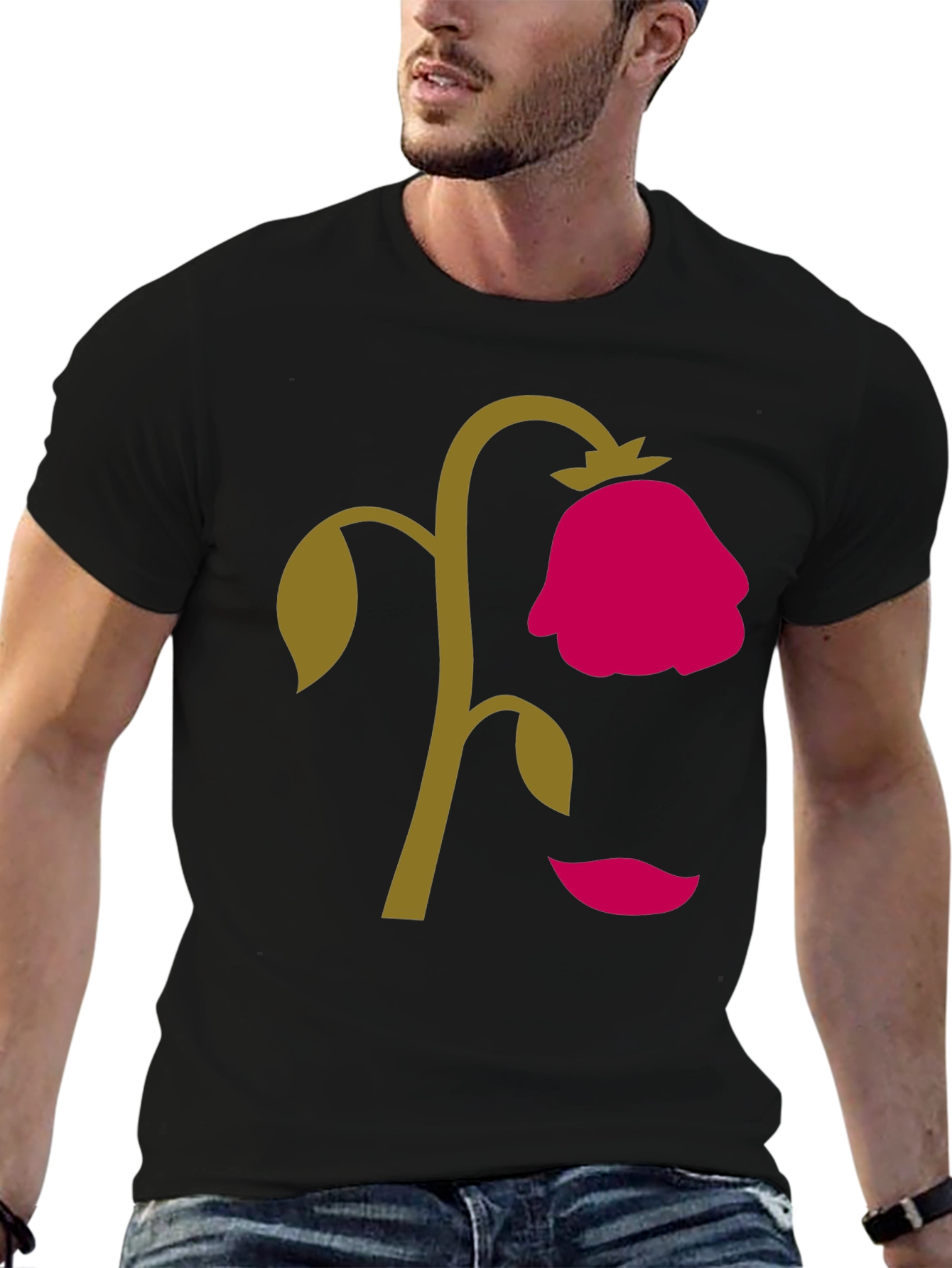 Wilted Rose Graphic T-Shirt - Unique Design