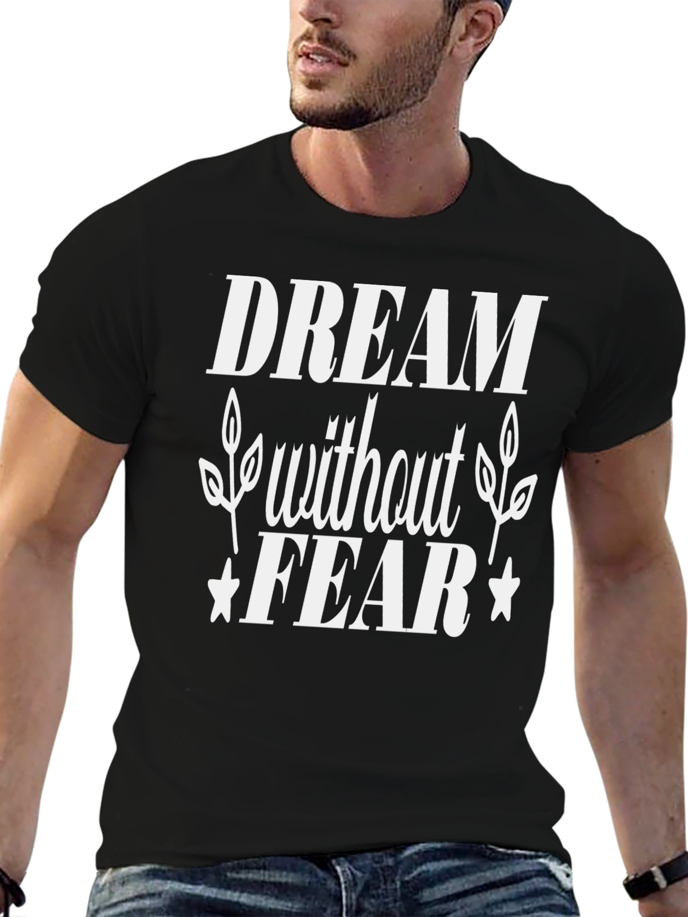 Dream Without Fear Black Graphic Tee