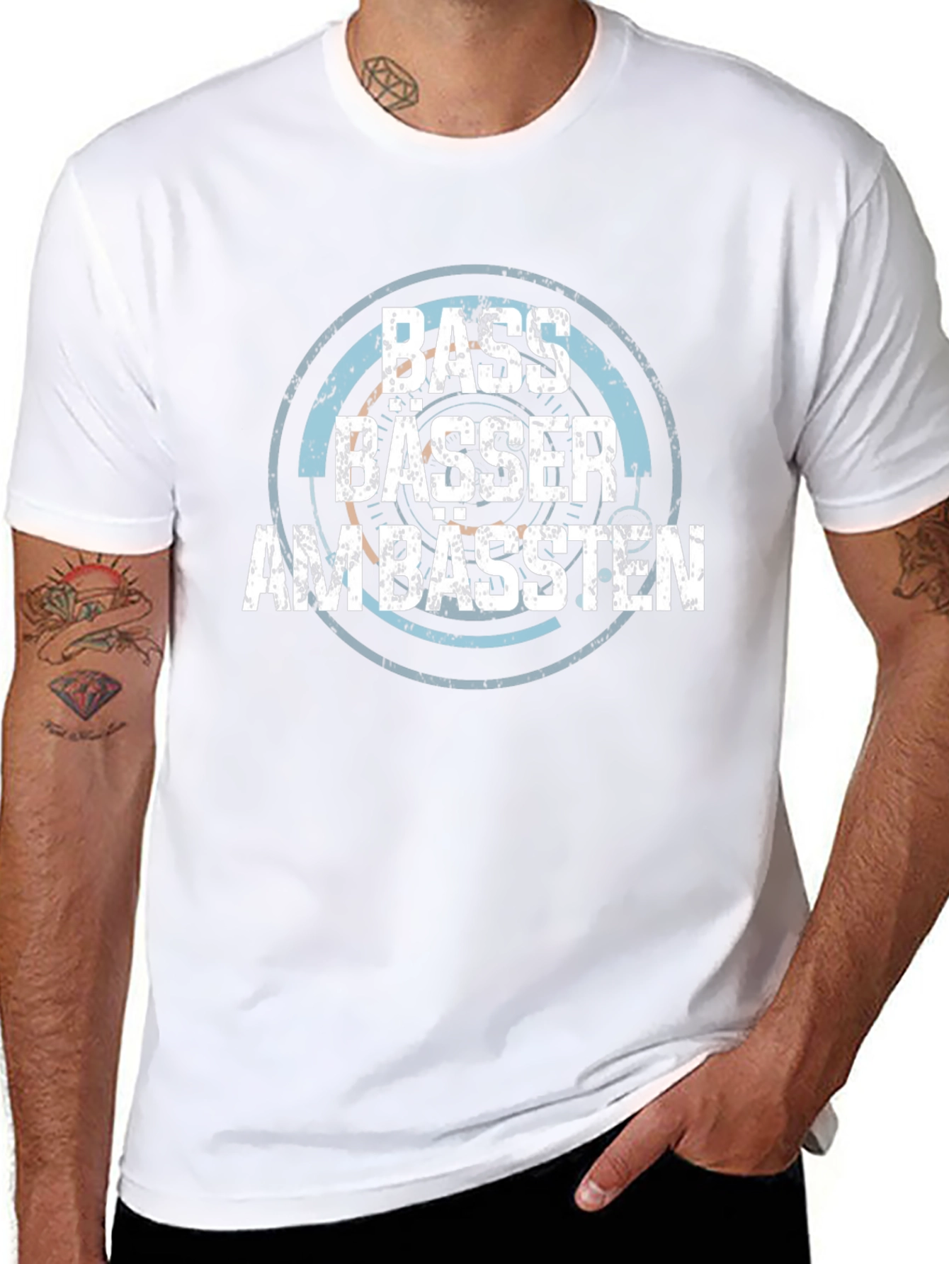 Bass Bässer Am Bässten Black T-Shirt