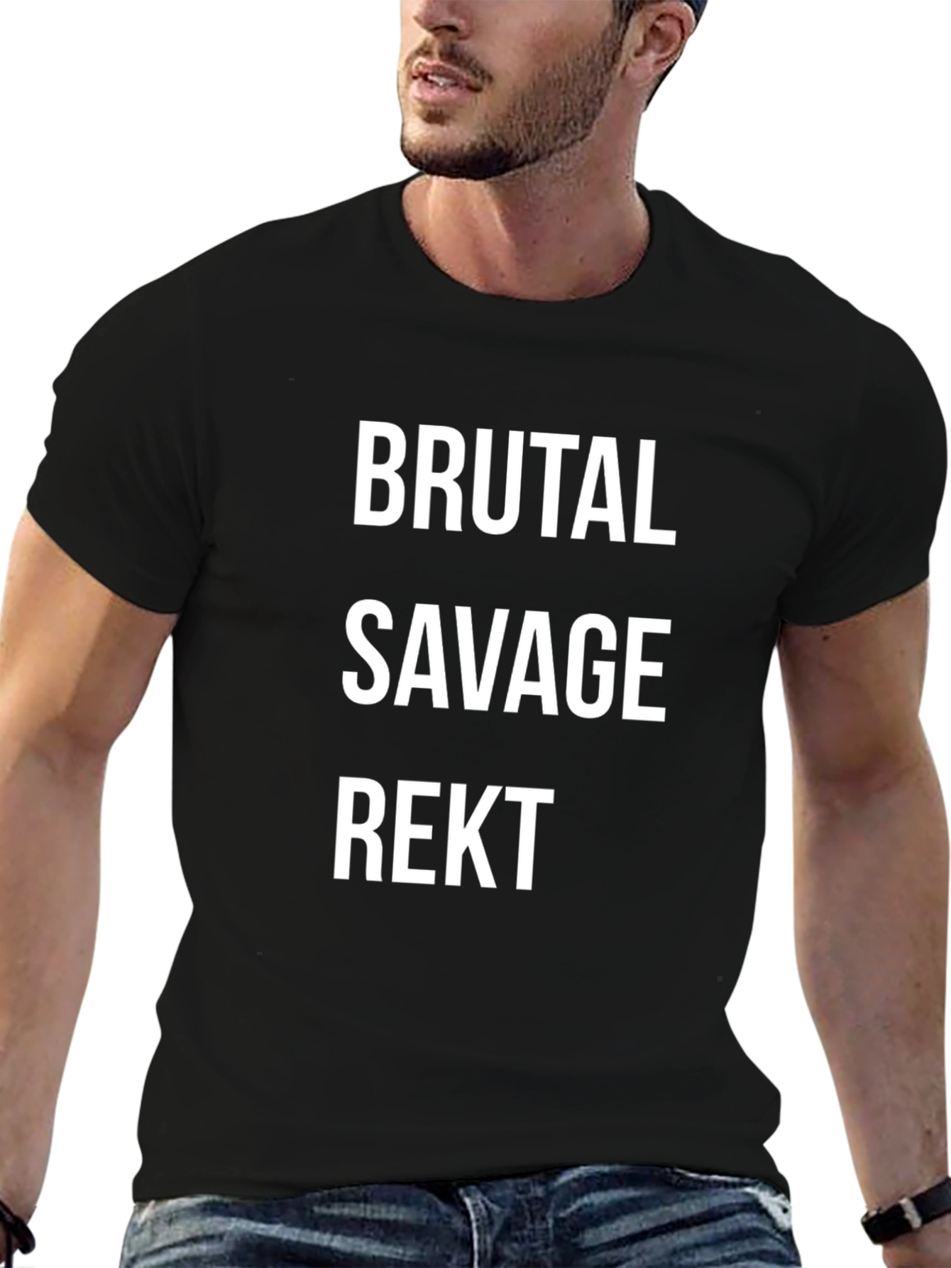 Brutal Savage Rekt Graphic T-Shirt