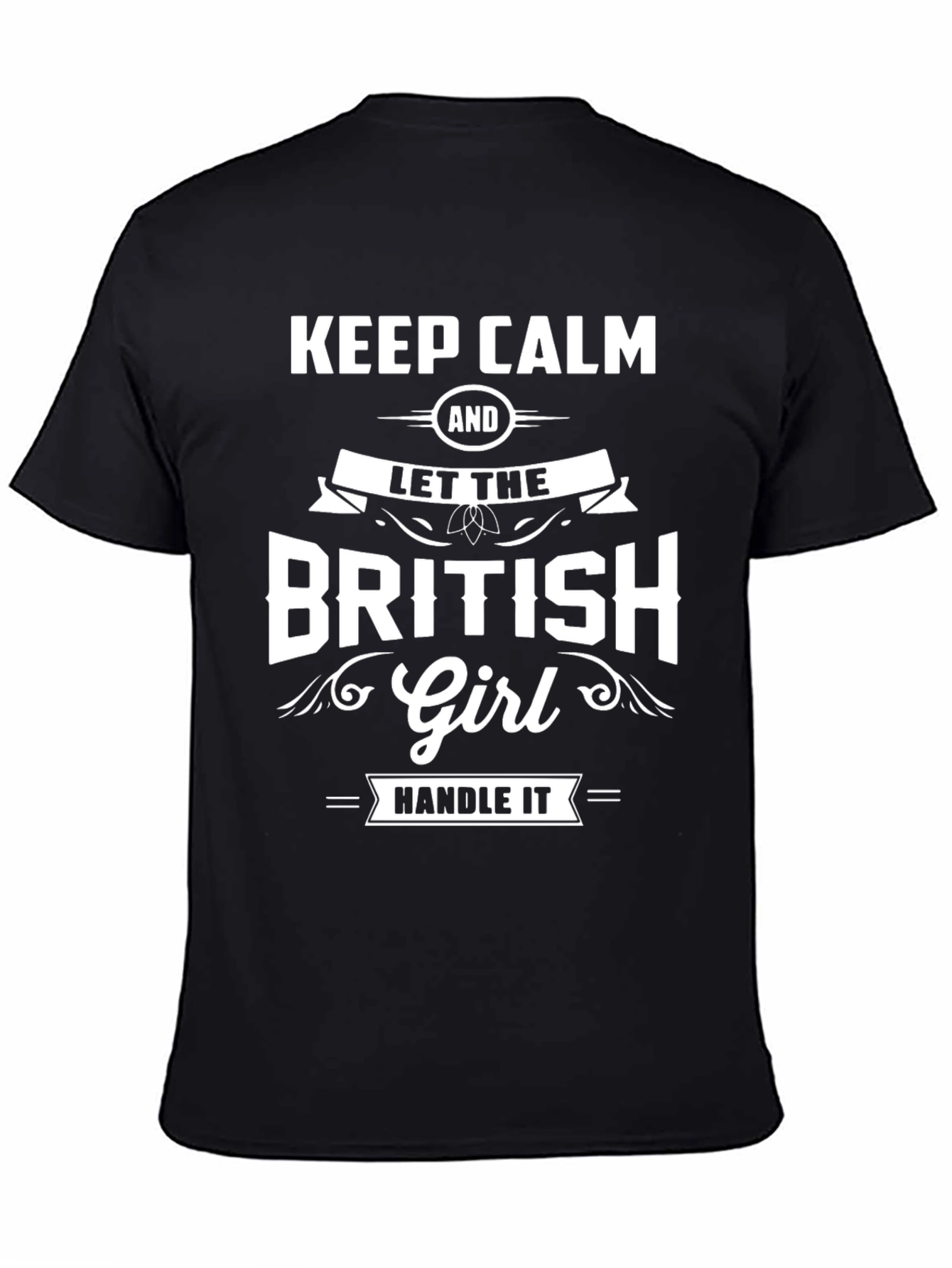 Keep Calm British Girl T-Shirt - Novelty Design