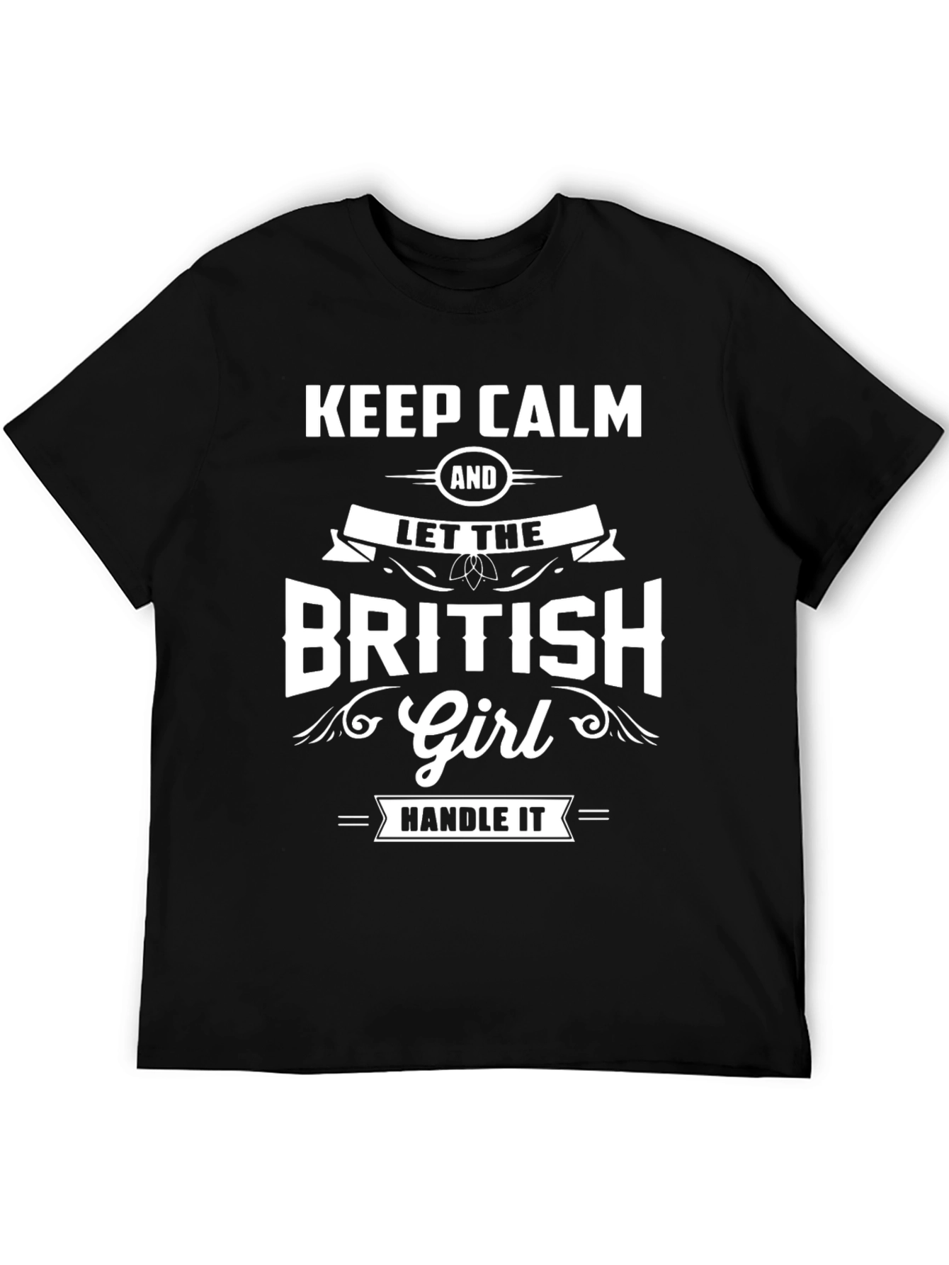 Keep Calm British Girl T-Shirt - Novelty Design