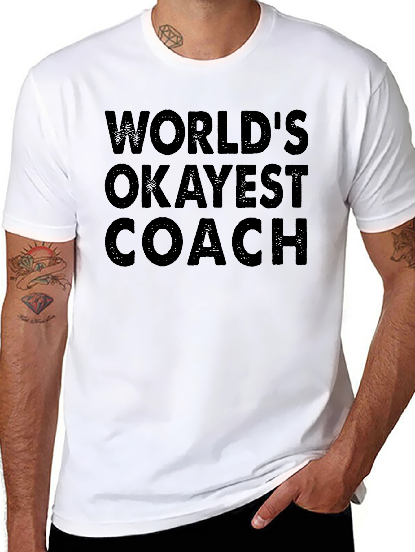 Worlds Okayest Coach Graphic T-Shirt