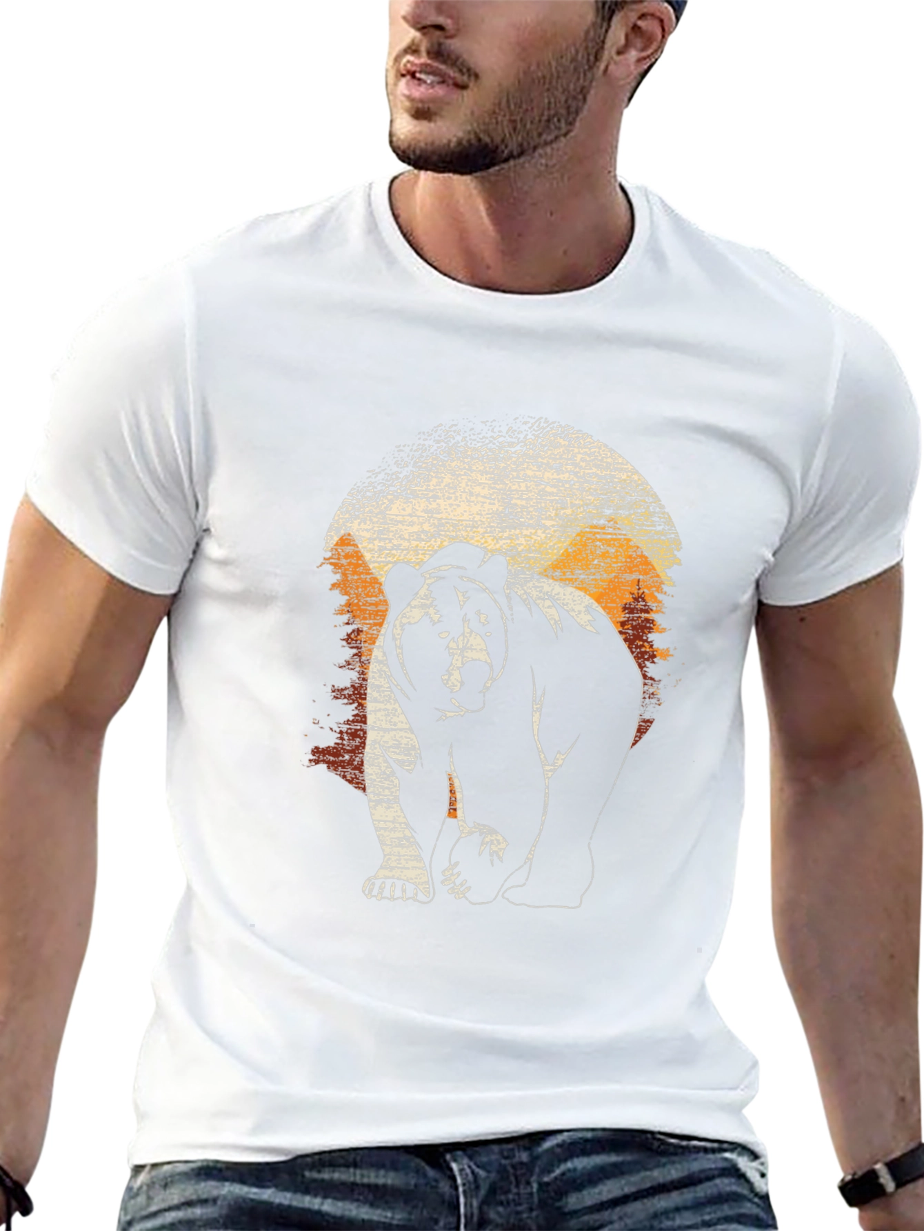 Bear Silhouette Graphic Tee