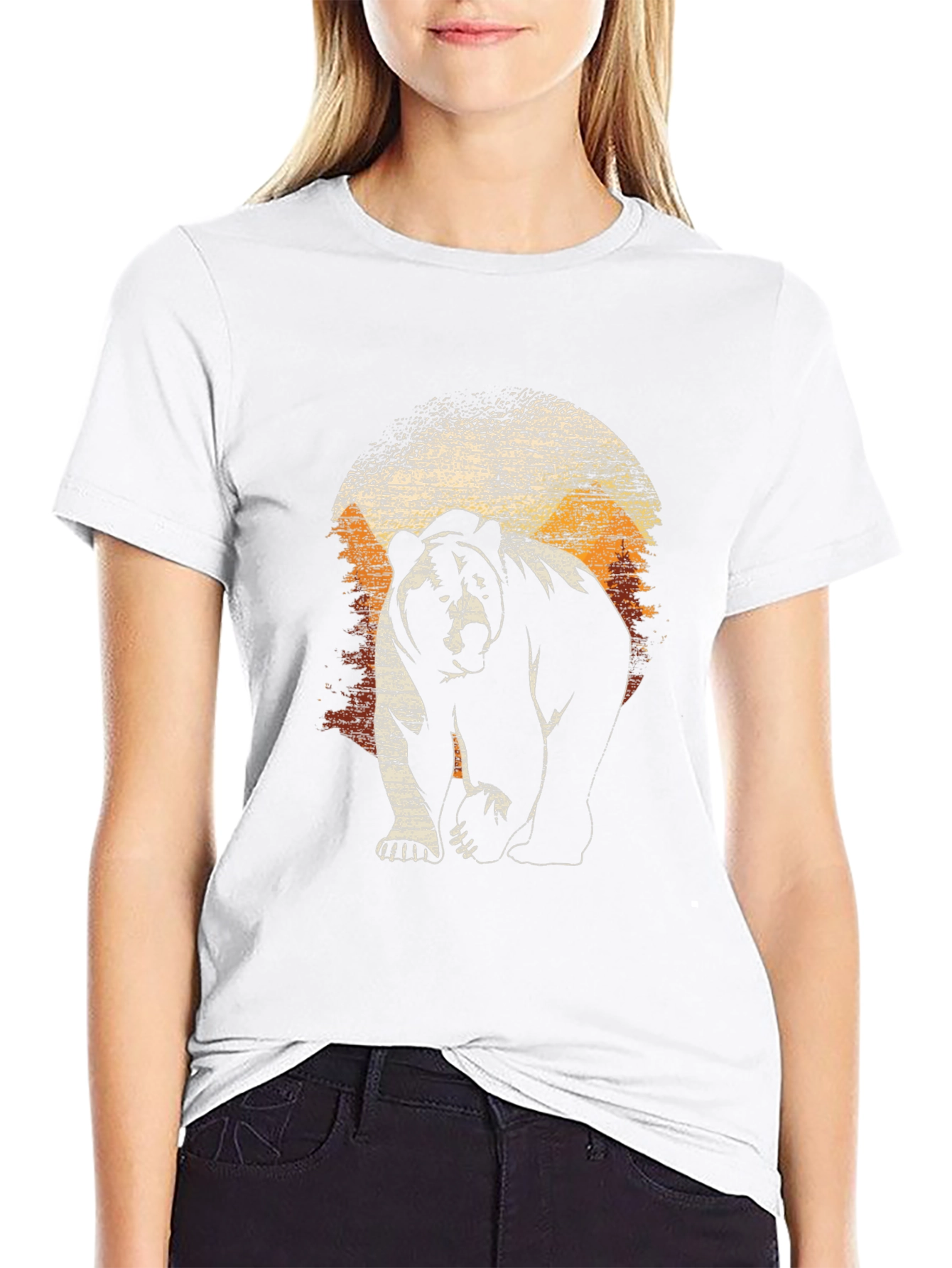 Bear Silhouette Graphic Tee
