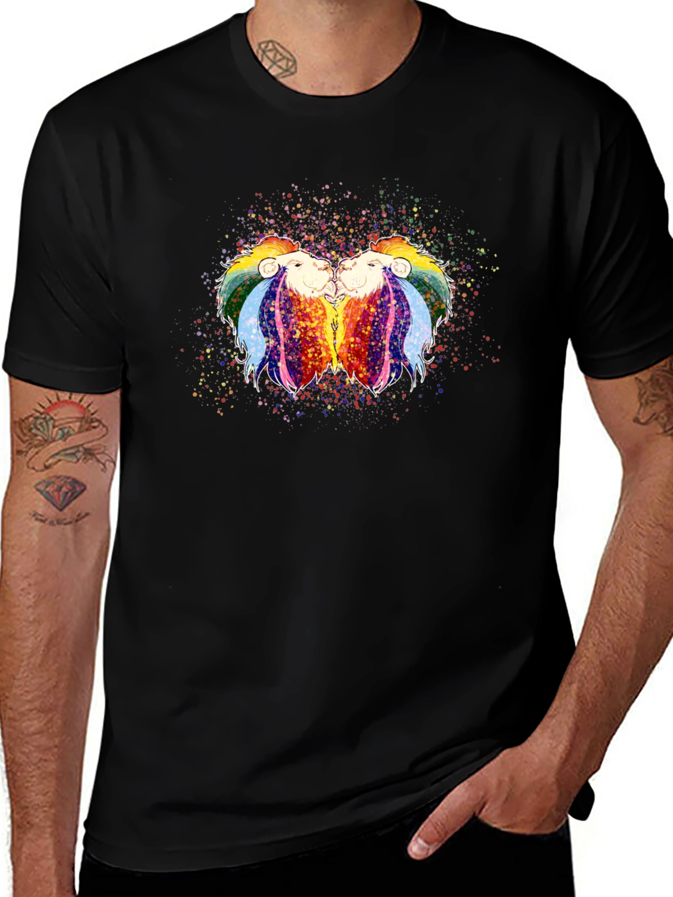 Rainbow Lion Pride Graphic Tee