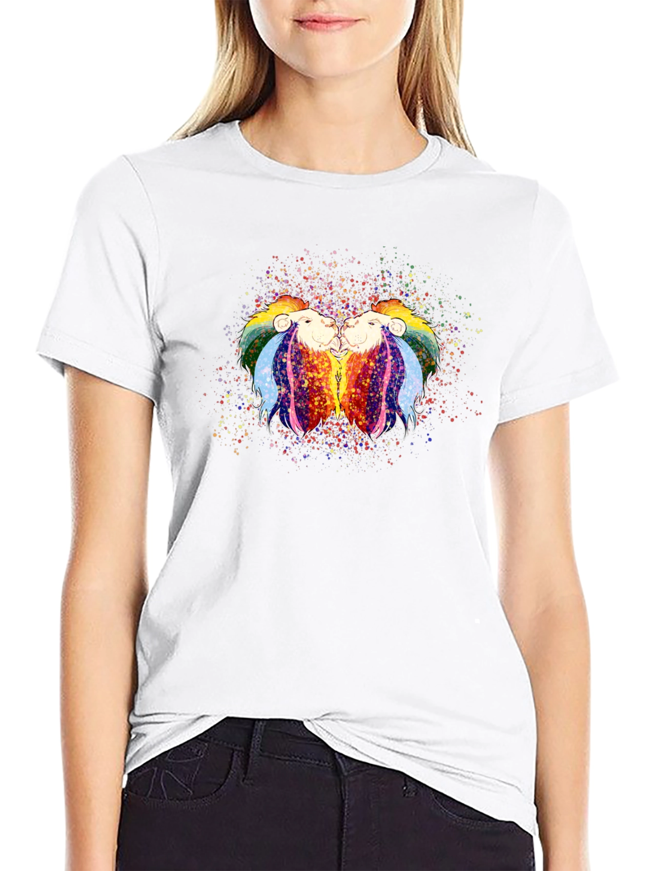 Rainbow Lion Pride Graphic Tee