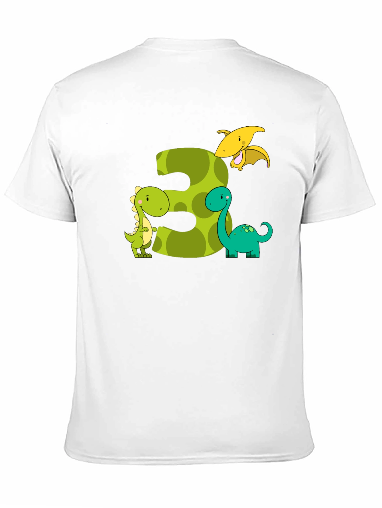 Dinosaur 3rd Birthday Black T-Shirt