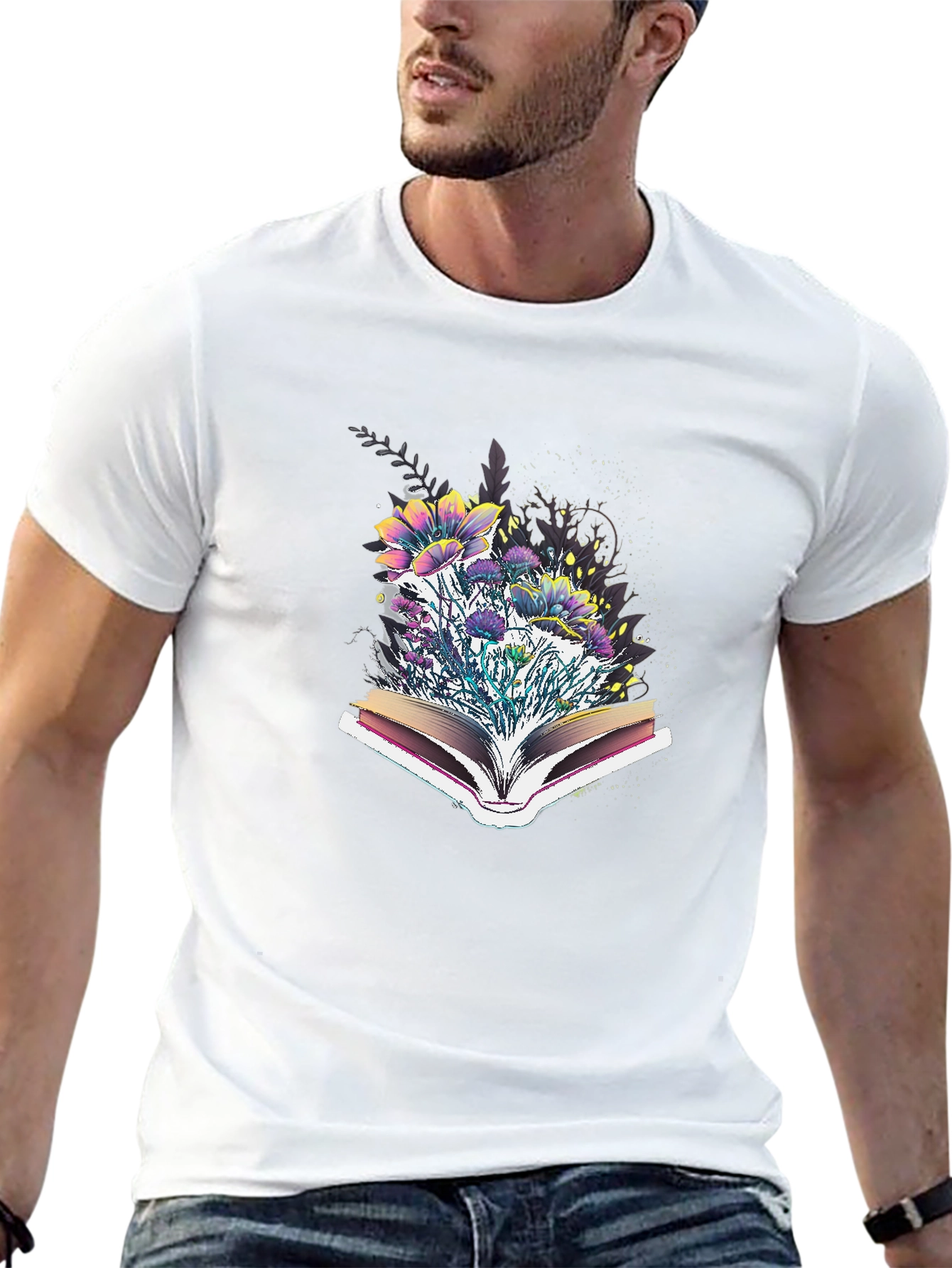 Floral Bookworm T-Shirt