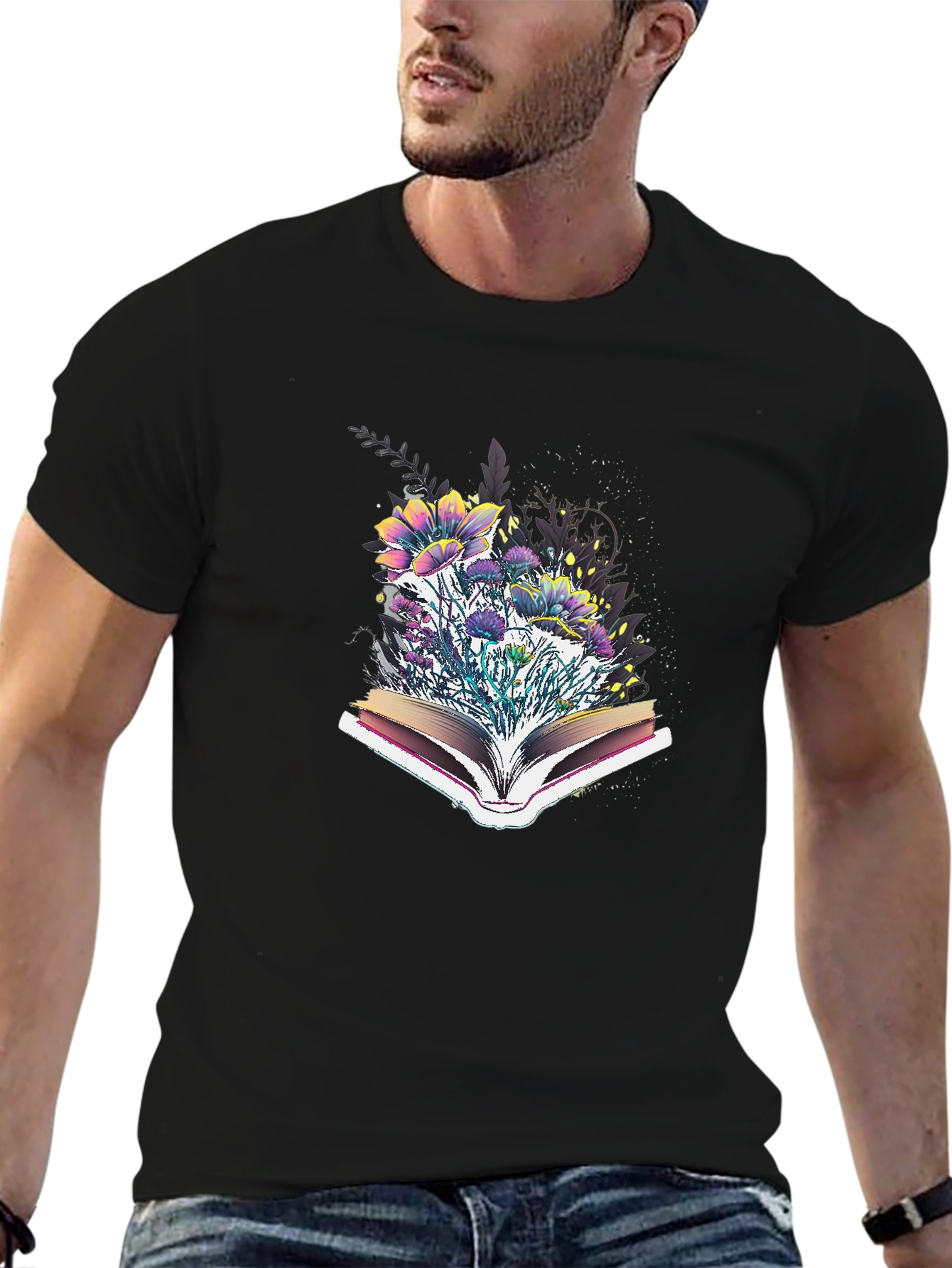 Floral Bookworm T-Shirt