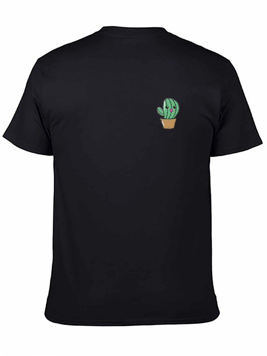 Cute Cactus Graphic Tee - Black Unisex Shirt