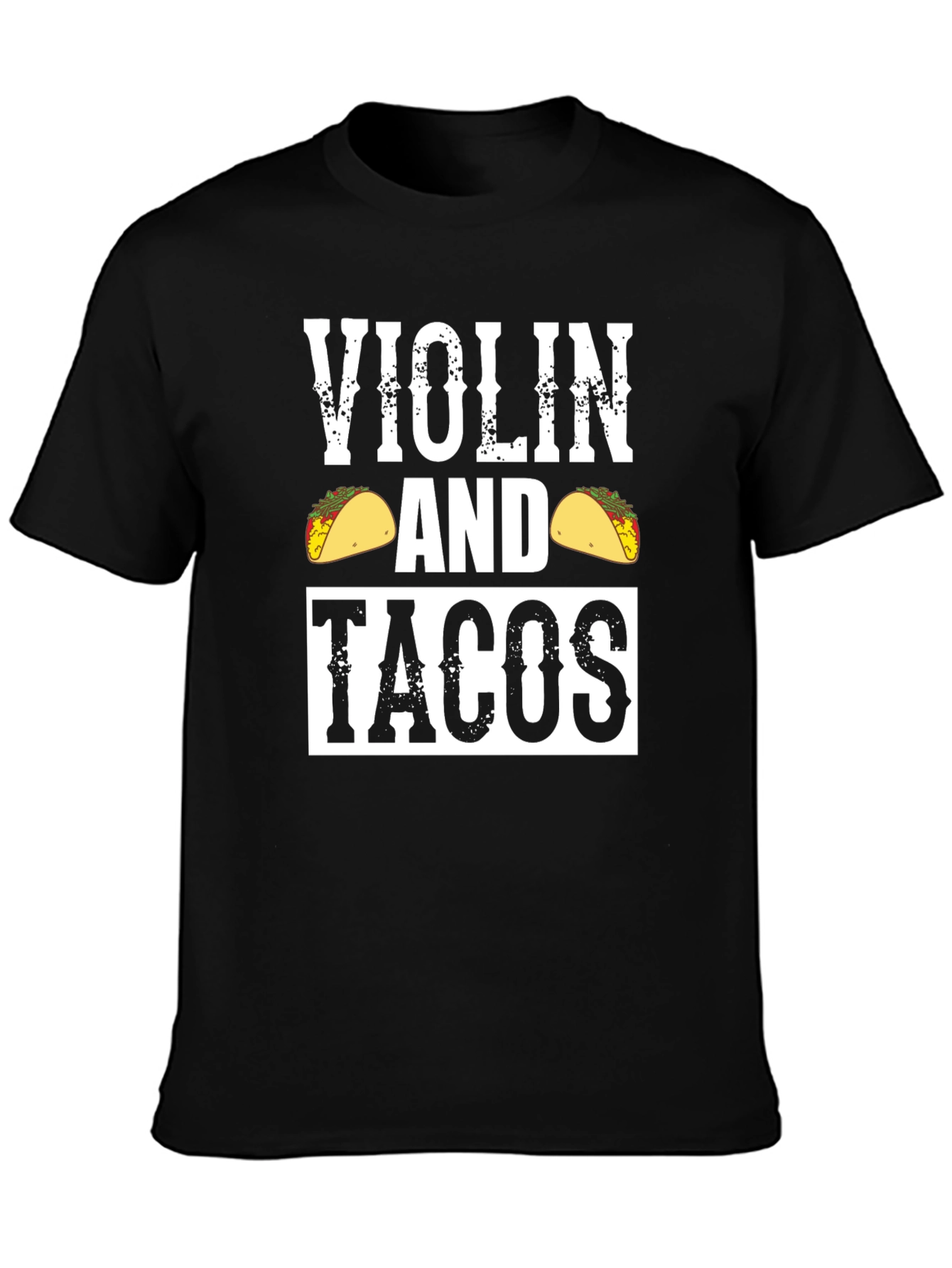 Violin and Tacos Graphic T-Shirt