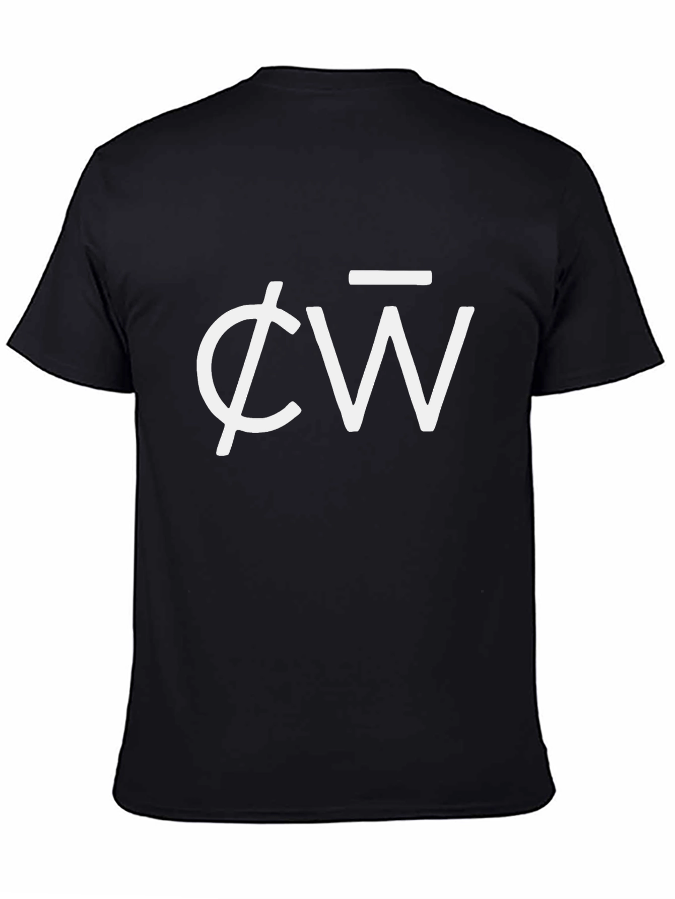 Modern Black T-Shirt with Abstract Logo