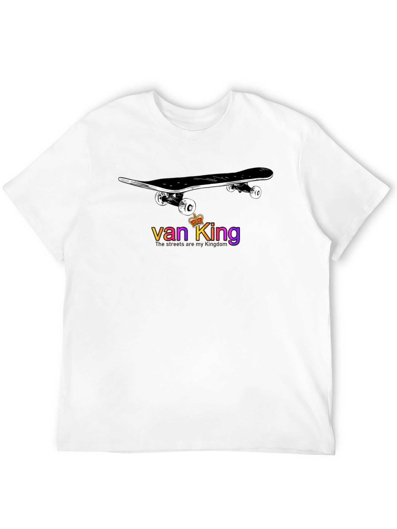Skateboard Van King Graphic T-Shirt - Black