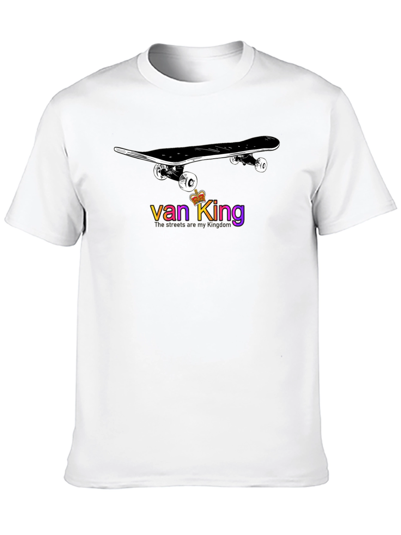 Skateboard Van King Graphic T-Shirt - Black