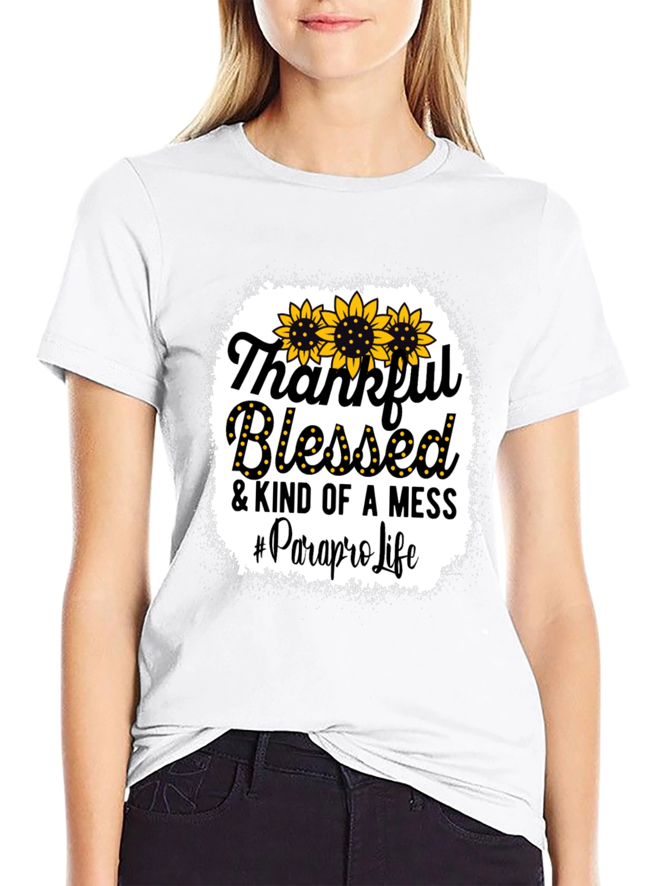 Thankful Blessed Parapro Life T-Shirt