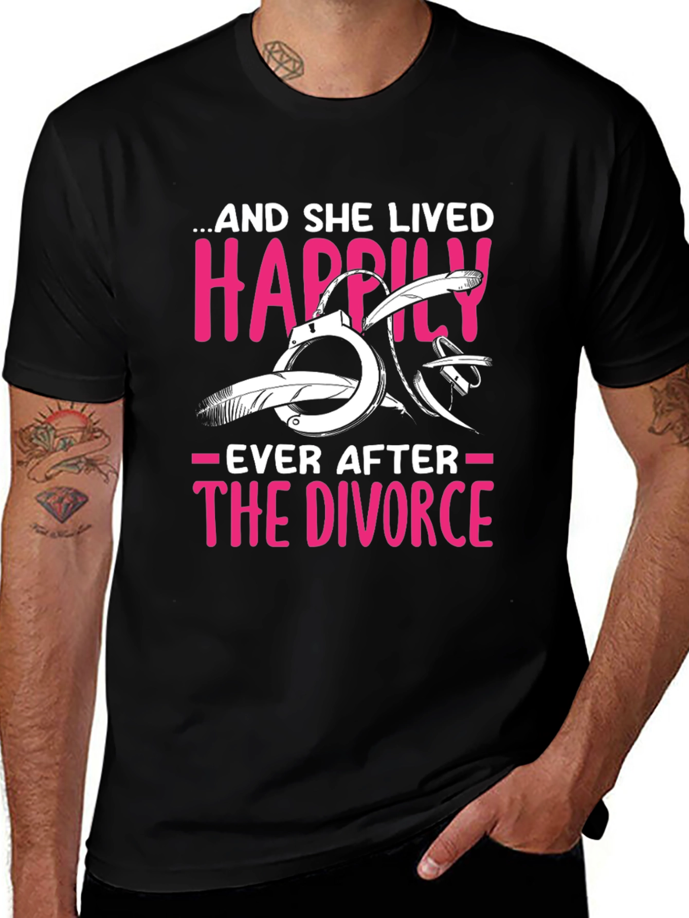 Divorce Humor T-Shirt: Happily Ever After