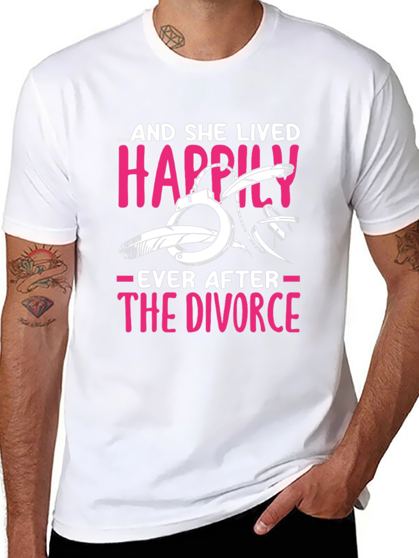 Divorce Humor T-Shirt: Happily Ever After