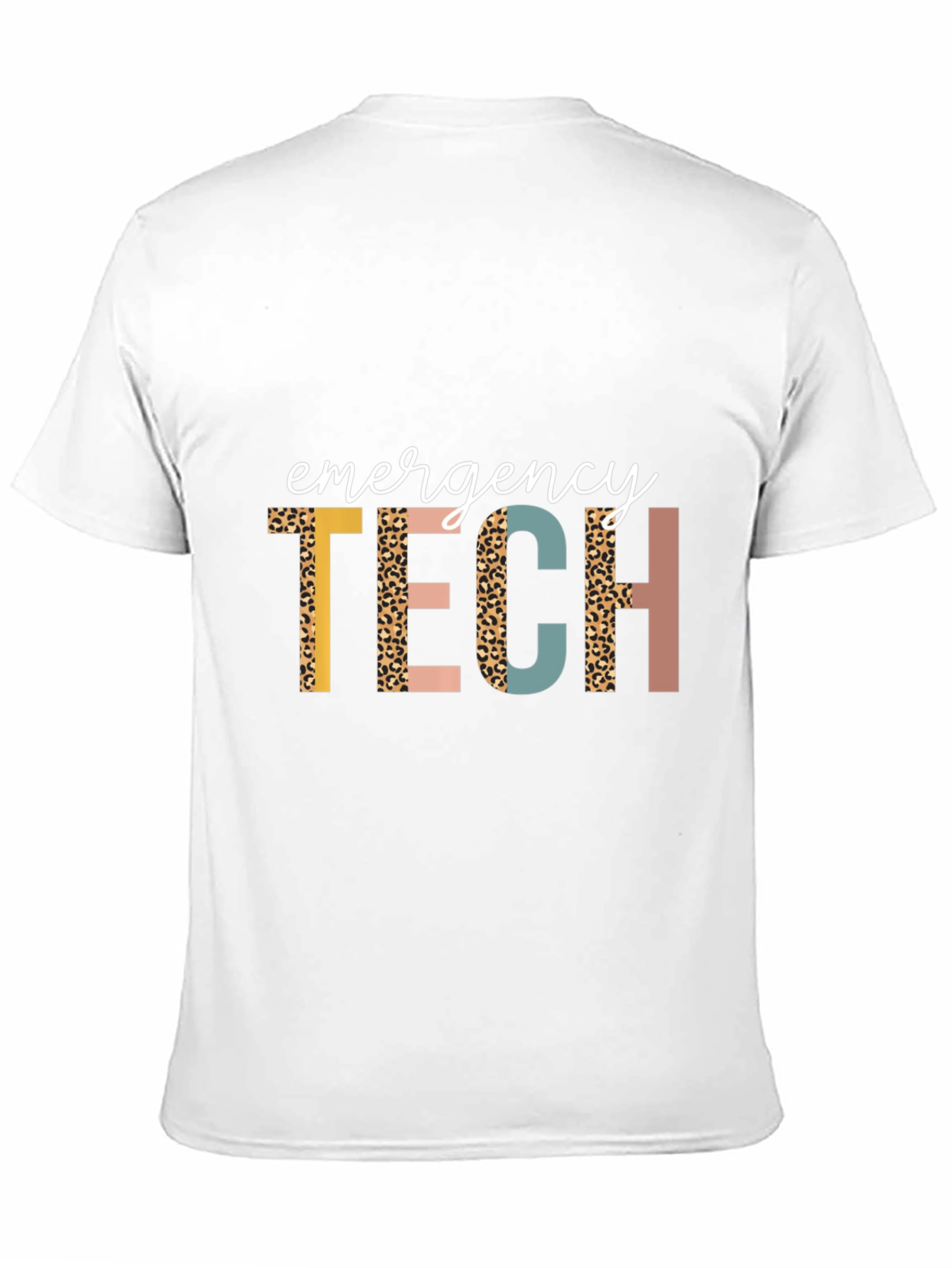 Emergency Tech Leopard Print Graphic Tee