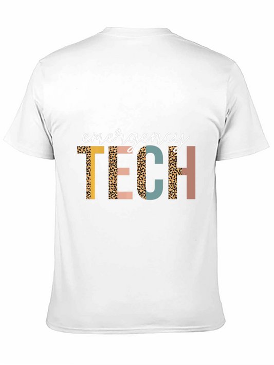 Emergency Tech Leopard Print Graphic Tee