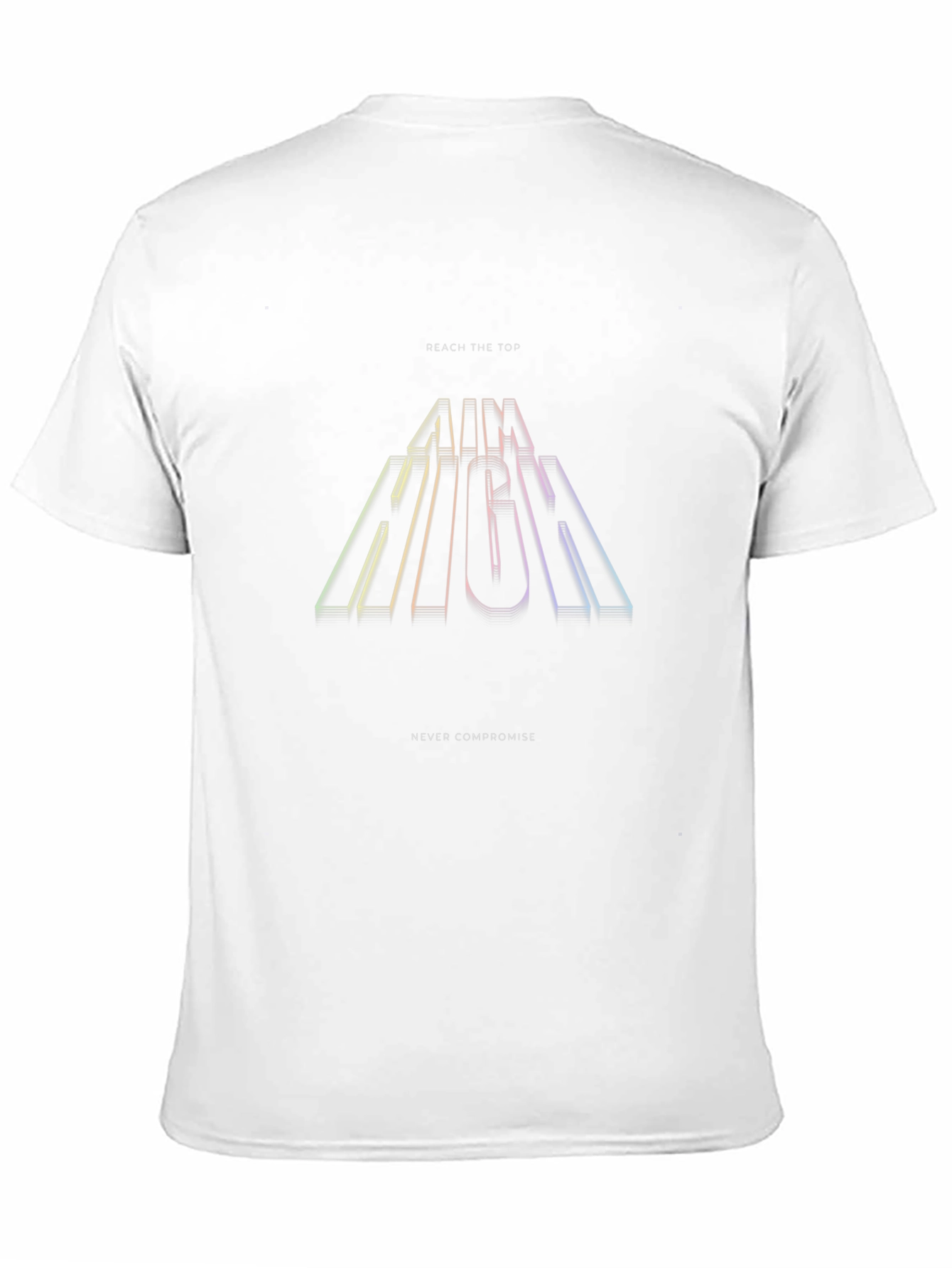 Aim High Graphic Tee - Inspirational Black T-Shirt