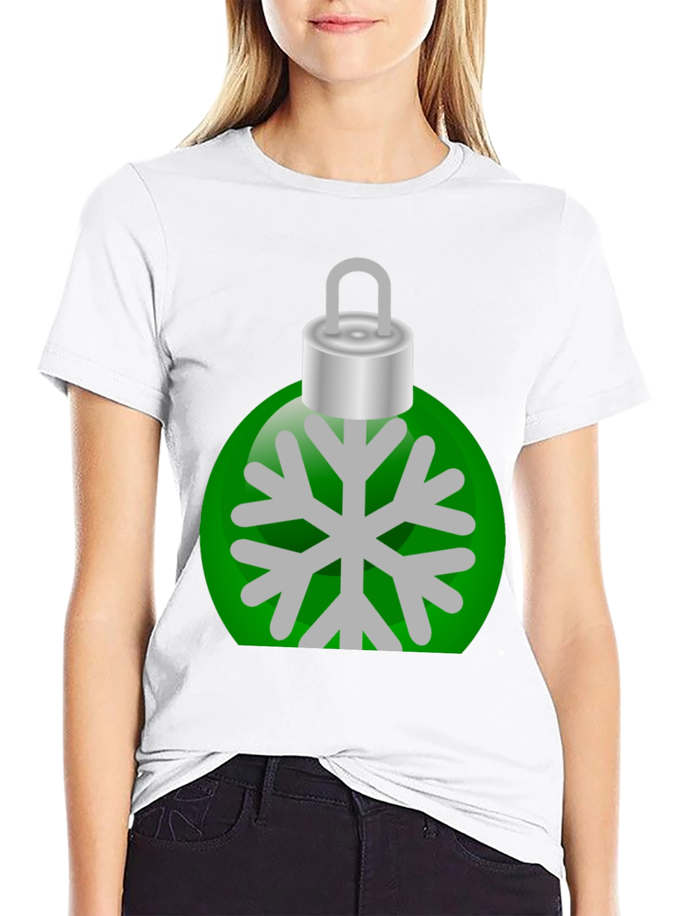 Festive Snowflake Ornament Graphic Tee