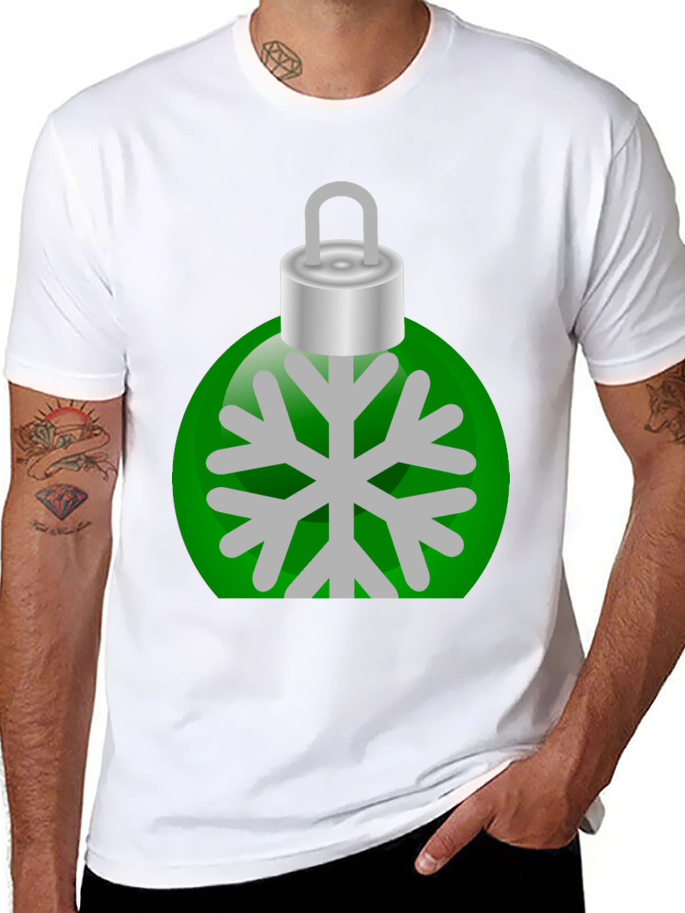 Festive Snowflake Ornament Graphic Tee