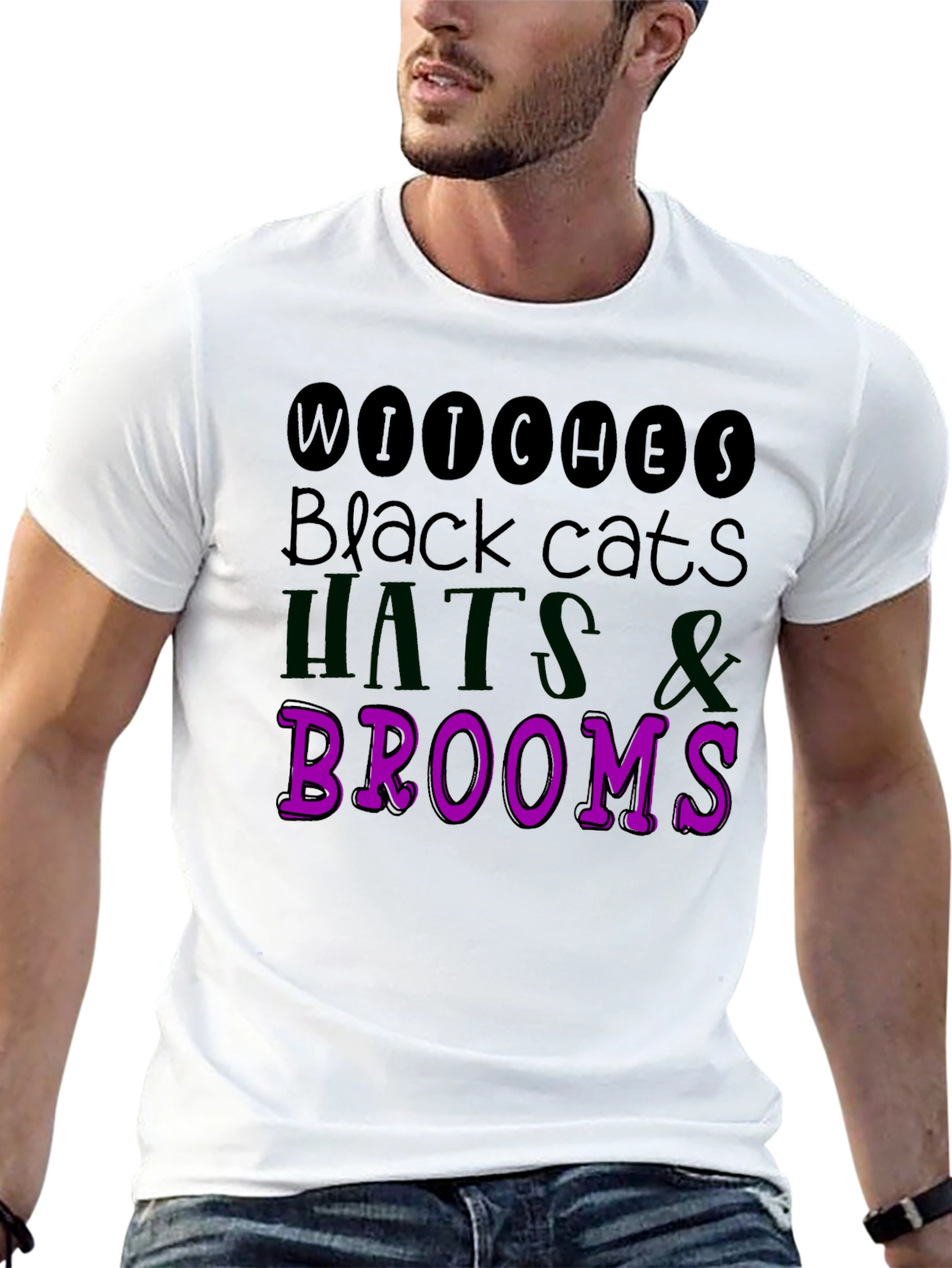 Halloween Witches Black Cats T-Shirt