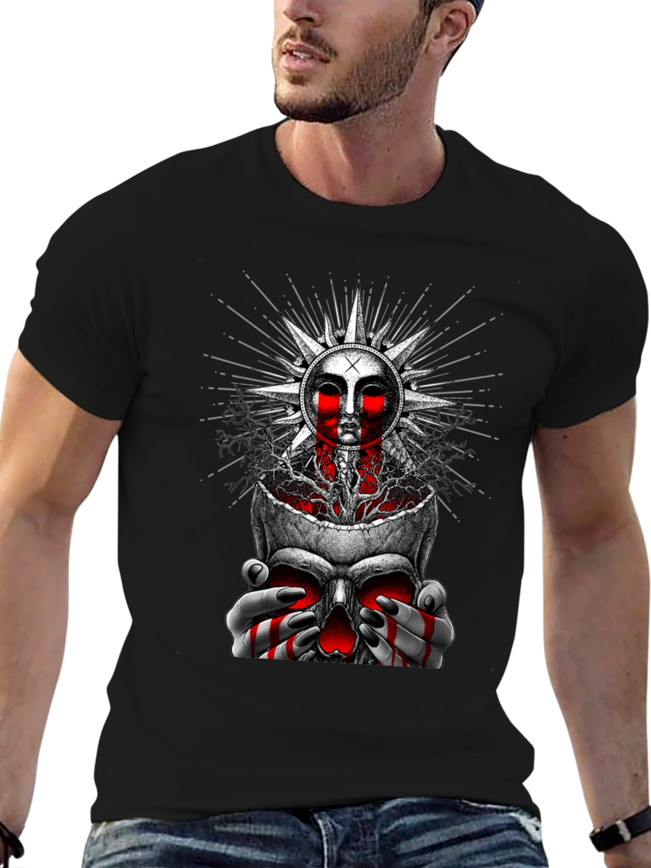 Skull Sun Graphic Tee