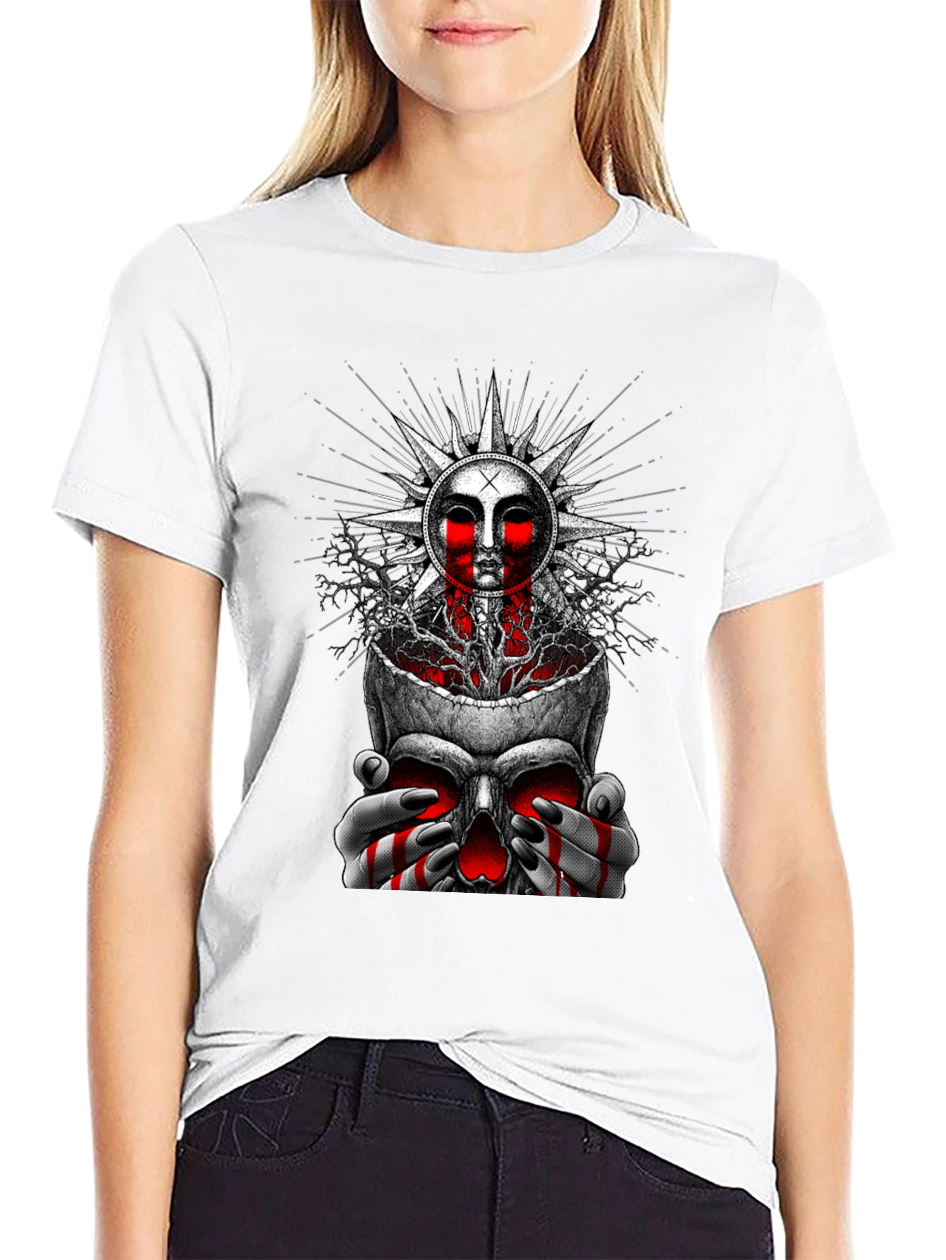 Skull Sun Graphic Tee