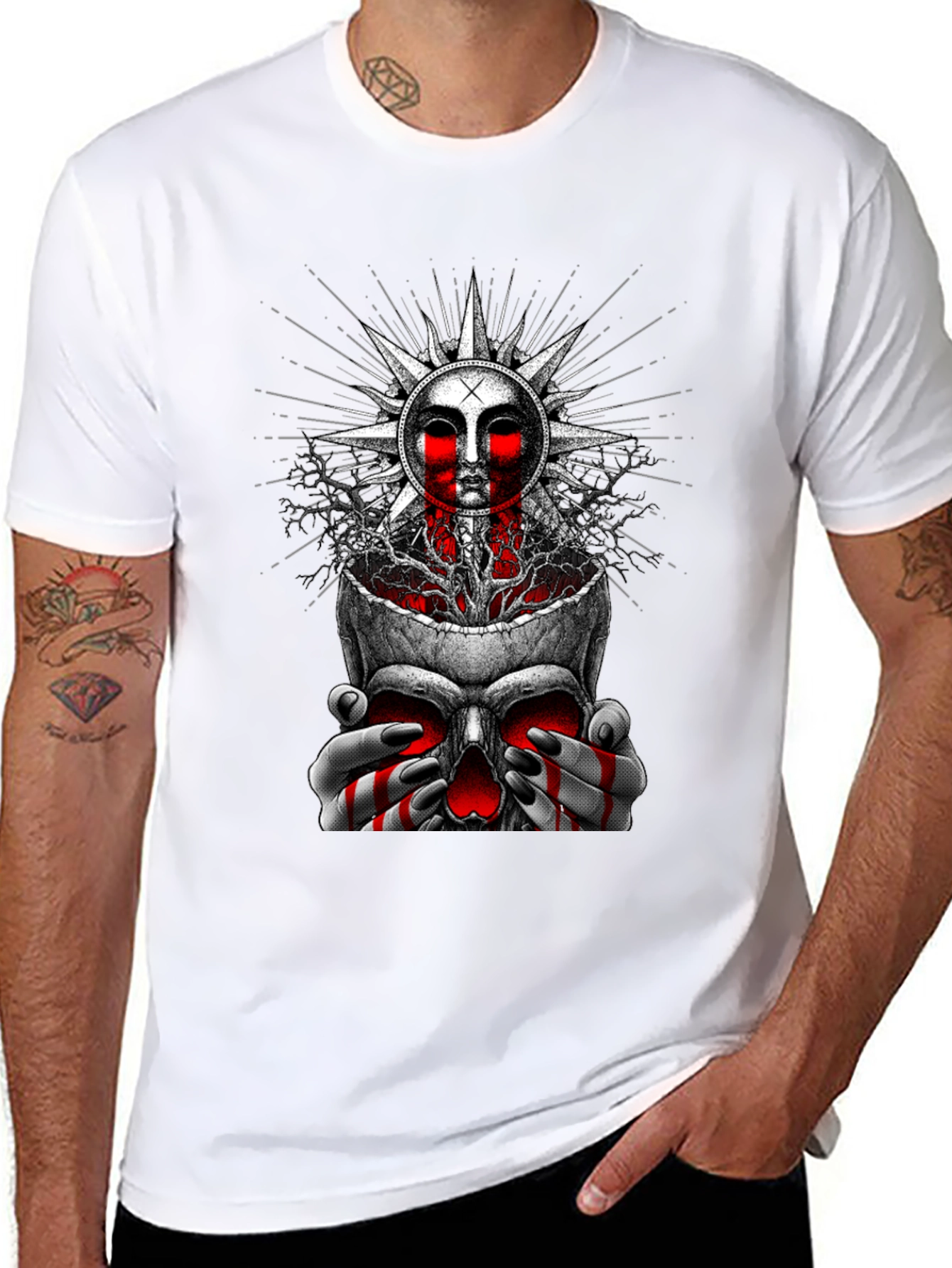 Skull Sun Graphic Tee