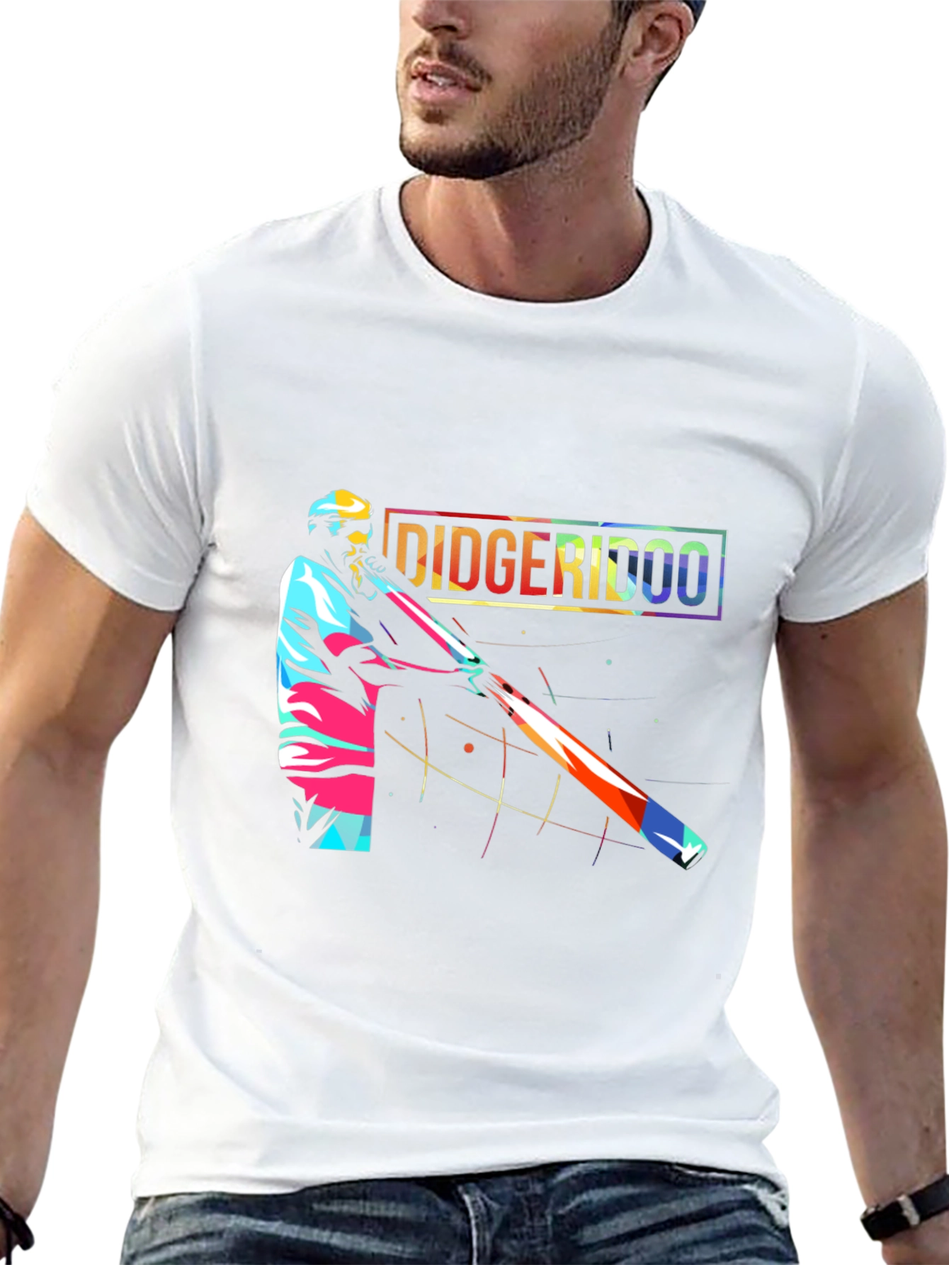 Didgeridoo Player Graphic Black Tee