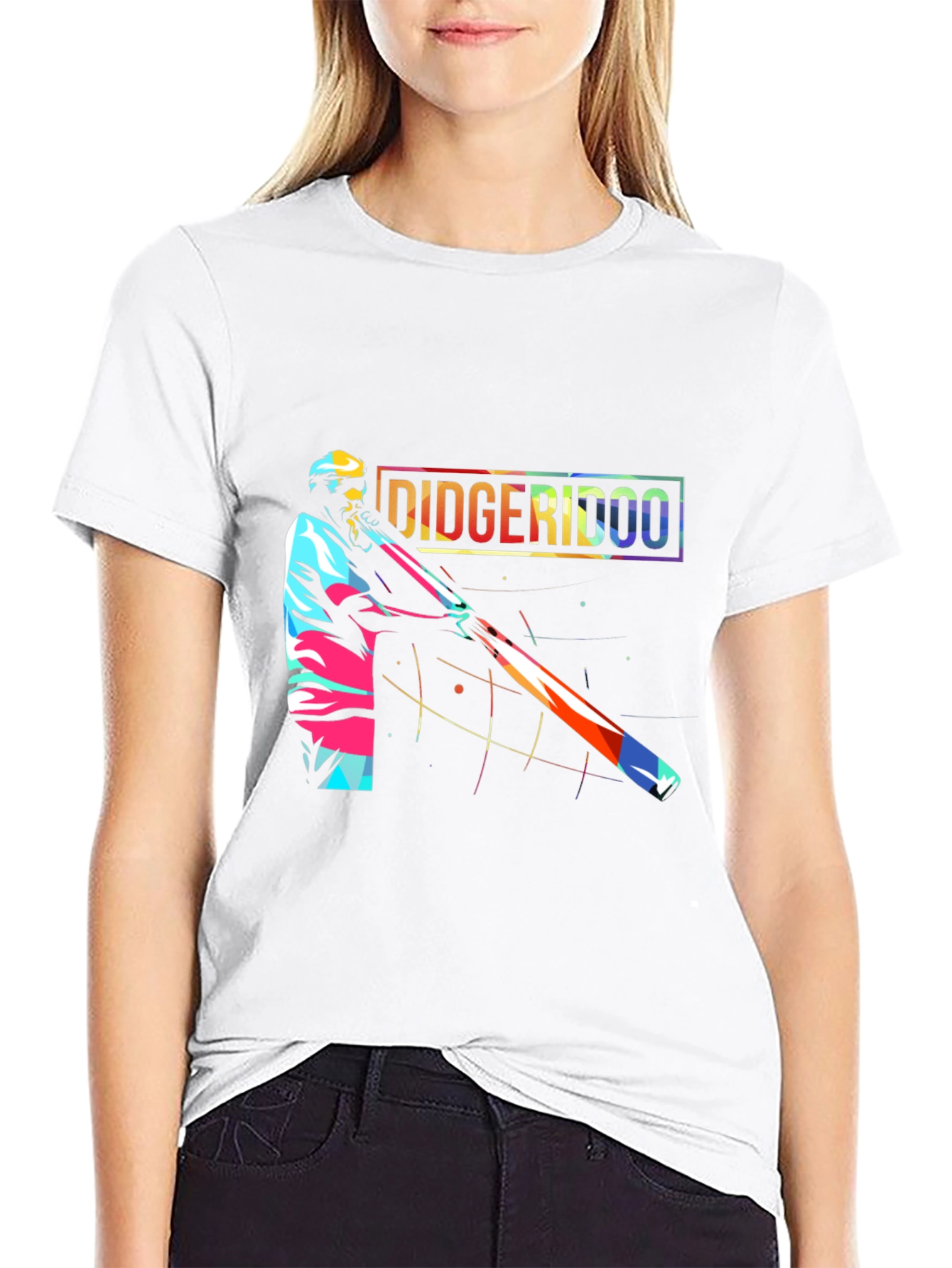 Didgeridoo Player Graphic Black Tee