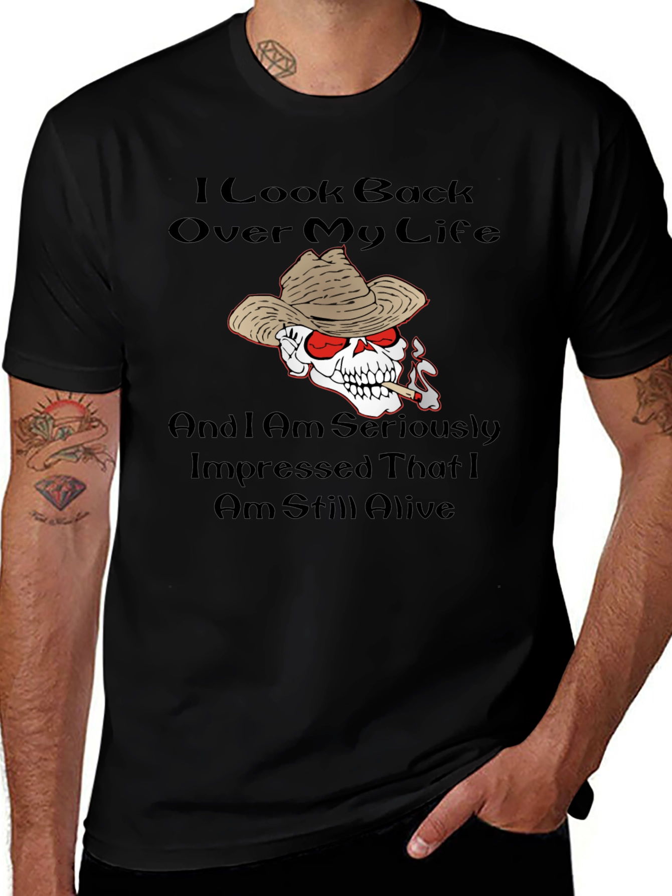 I Look Back Over My Life Graphic Tee