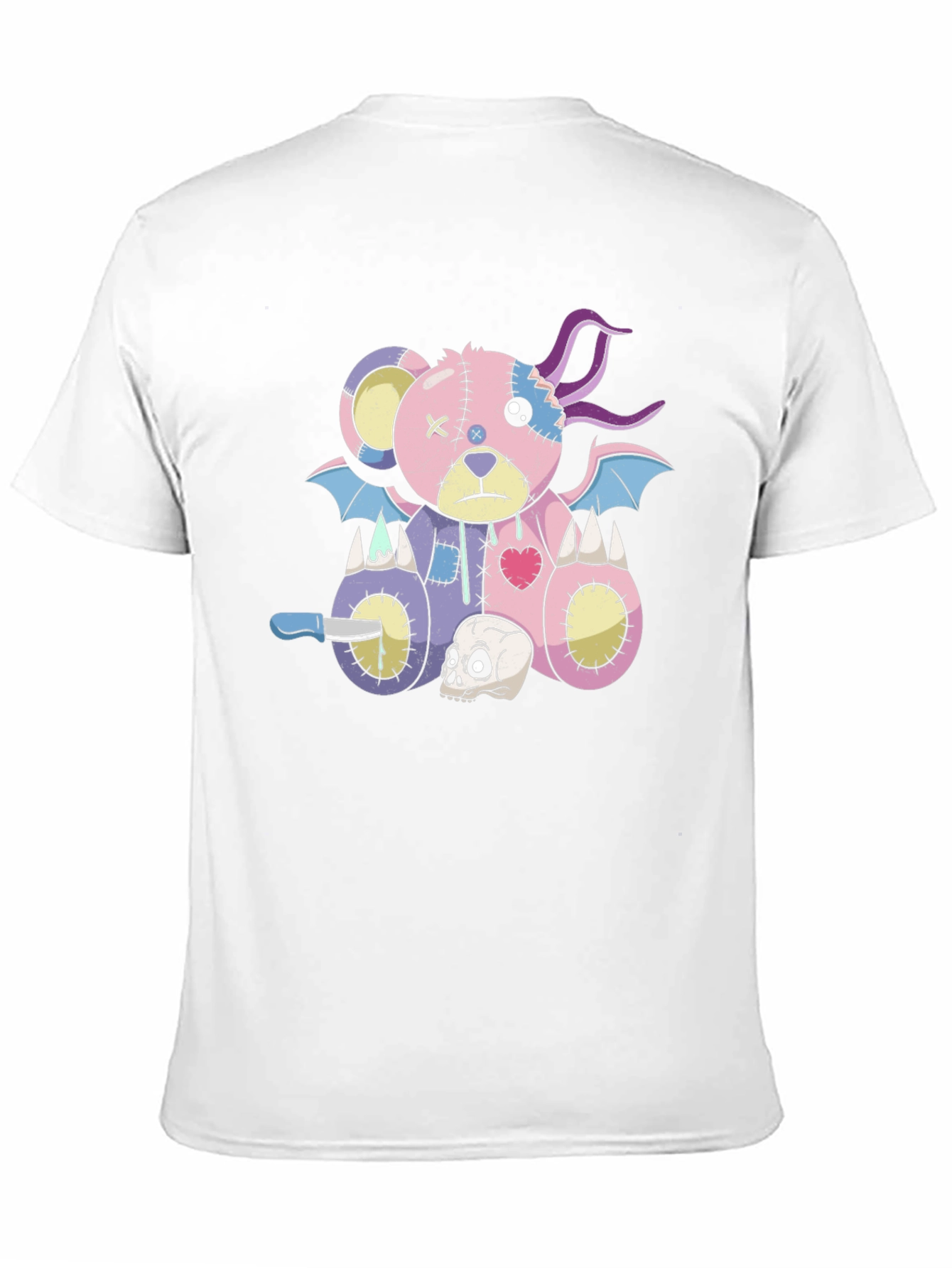 Gothic Teddy Bear T-Shirt - Creepy Cute Style