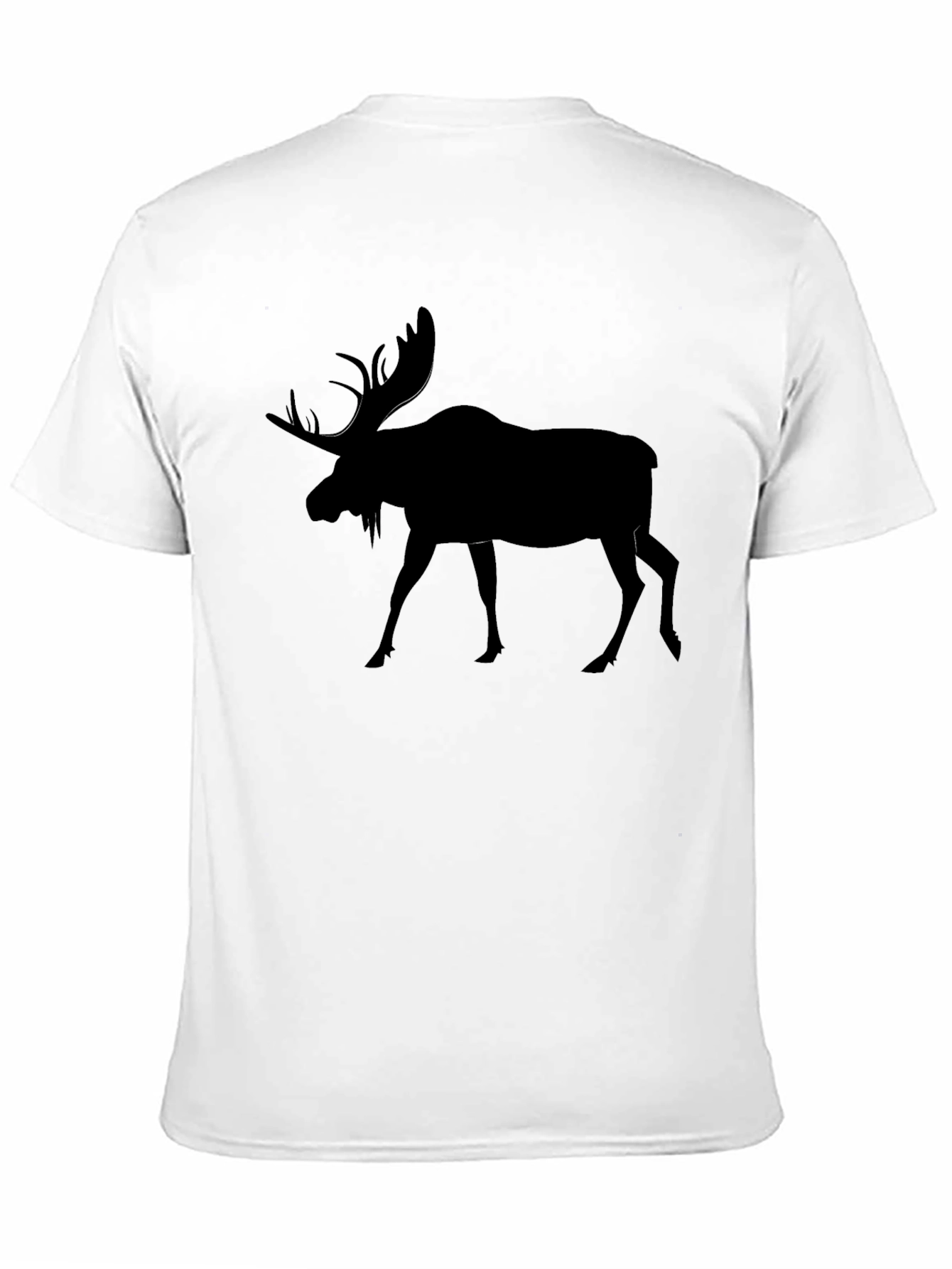Moose Silhouette Black T-Shirt