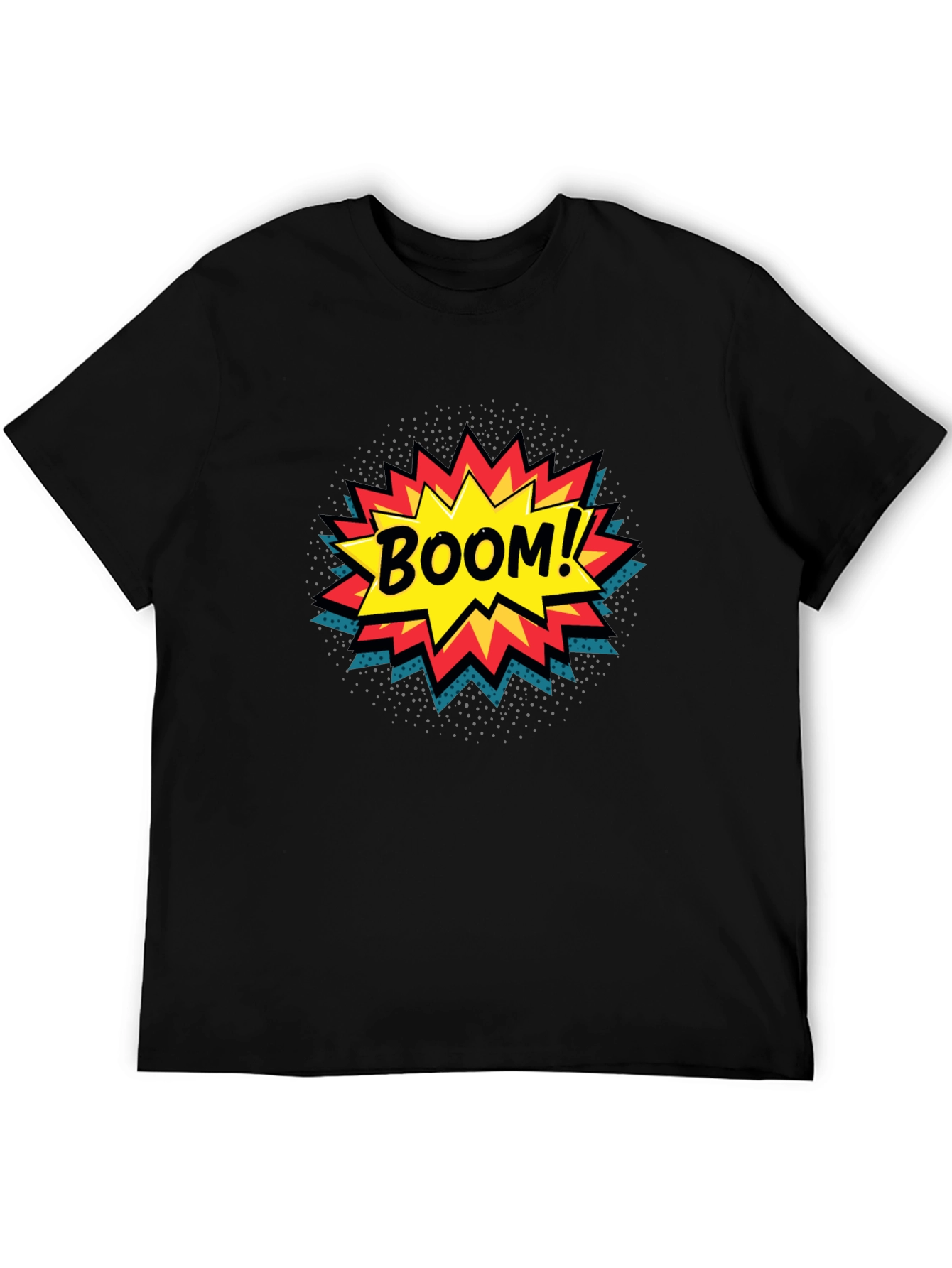 Boom! Comic Book Graphic Print Black T-Shirt
