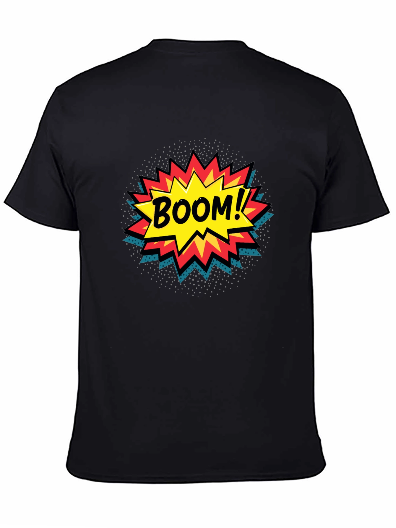 Boom! Comic Book Graphic Print Black T-Shirt