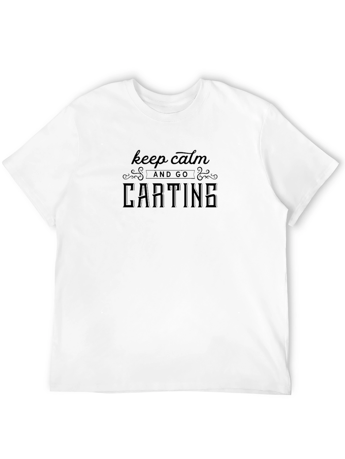 Keep Calm and Go Carting Black T-Shirt
