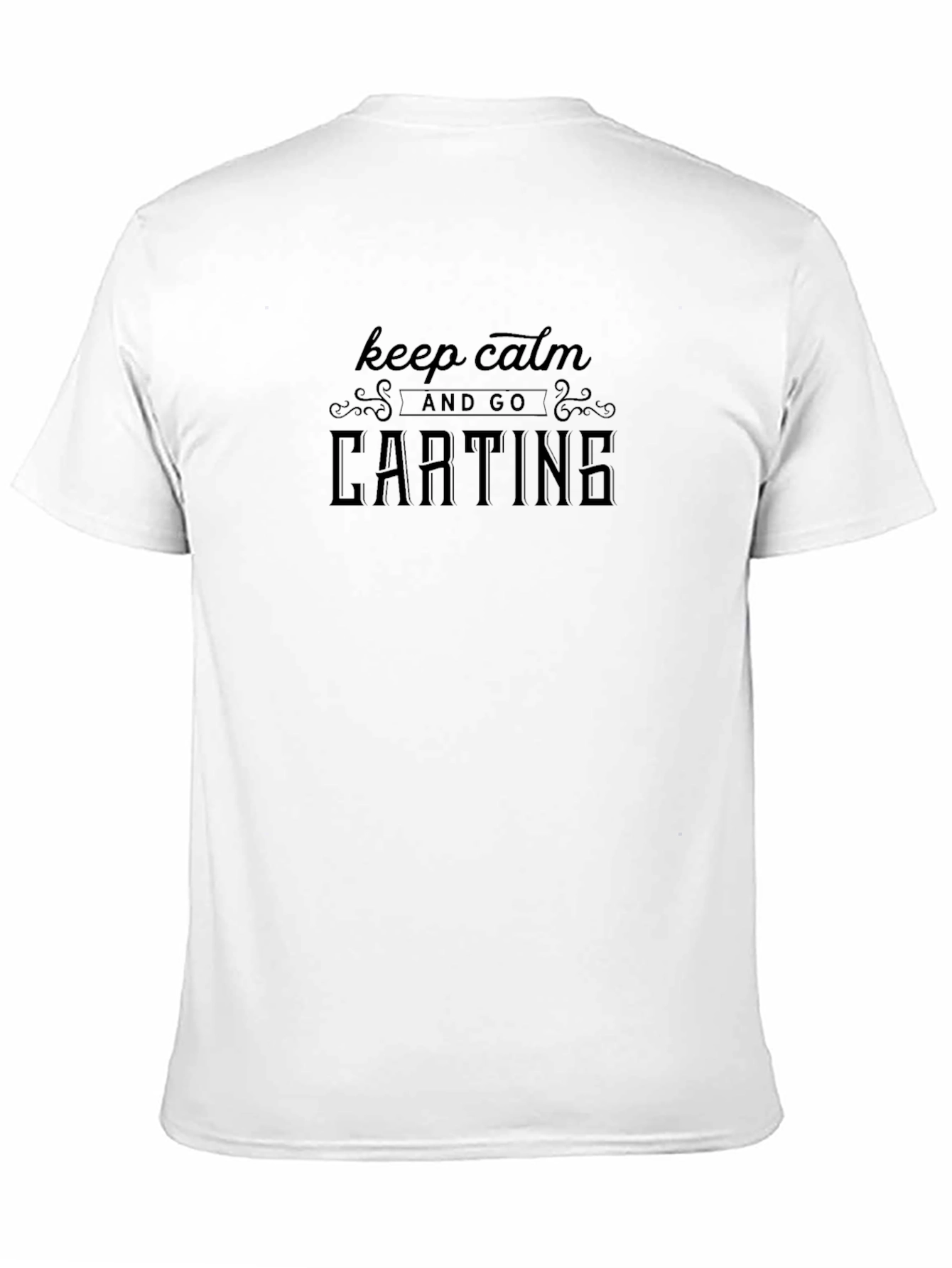 Keep Calm and Go Carting Black T-Shirt