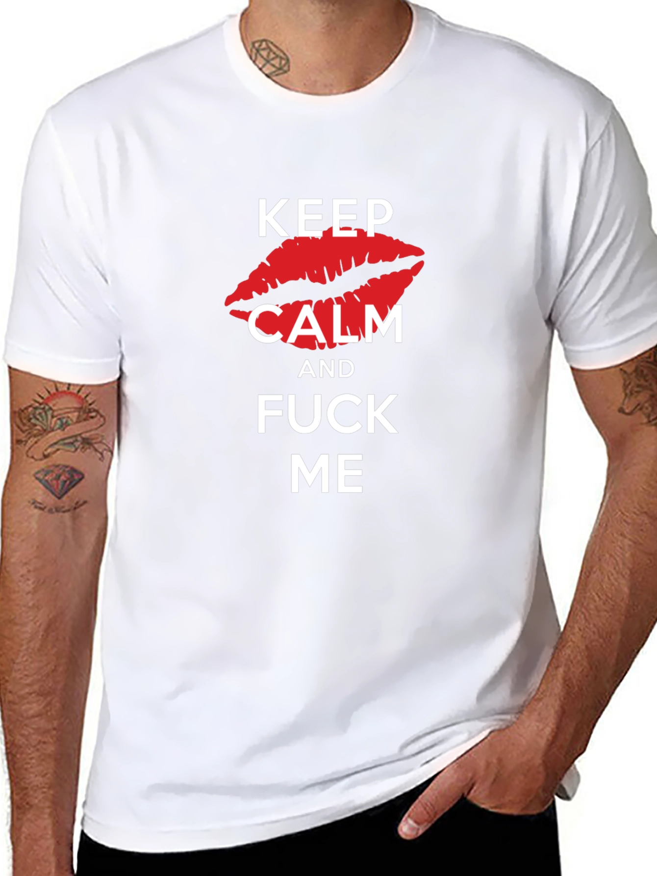 Keep Calm Kiss Me Graphic Tee