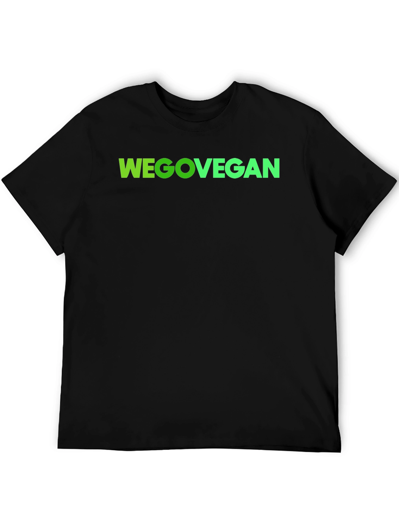 WEGOVEGAN Black T-Shirt Vegan Lifestyle Tee