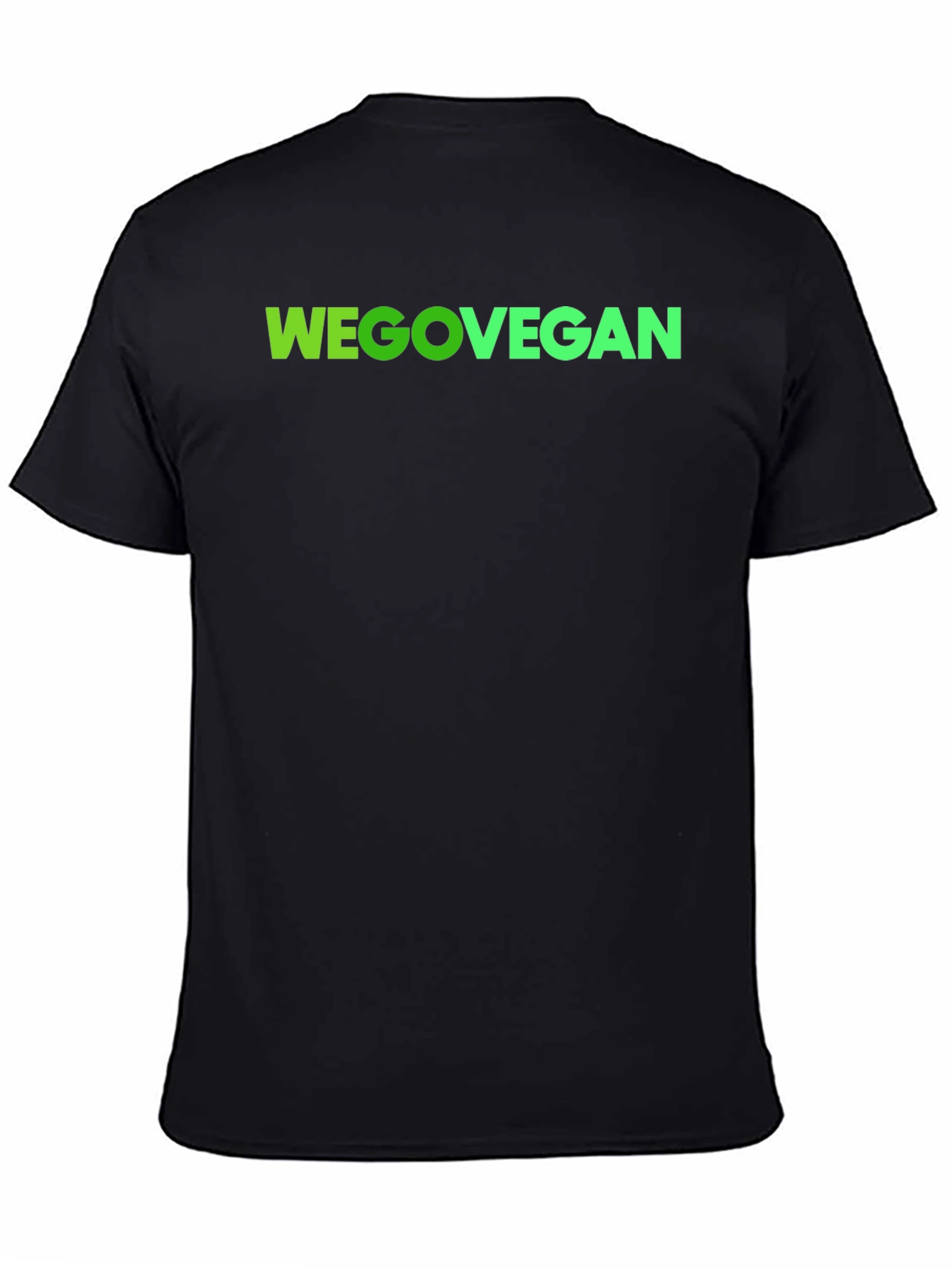 WEGOVEGAN Black T-Shirt Vegan Lifestyle Tee