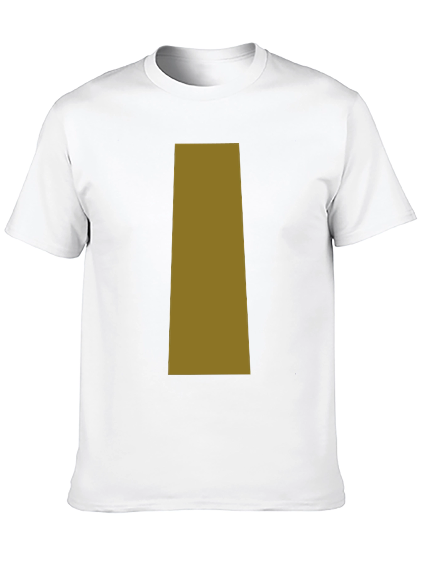 Simple Black T-Shirt with Tan Graphic