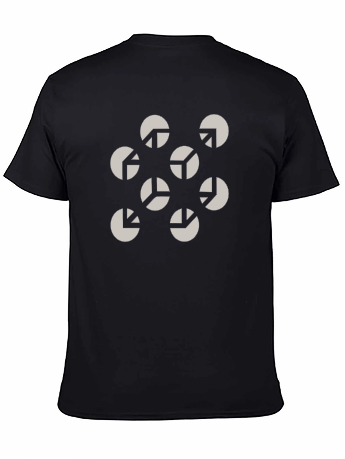 Impossible Cube Illusion Tee - Black Cotton Graphic Shirt