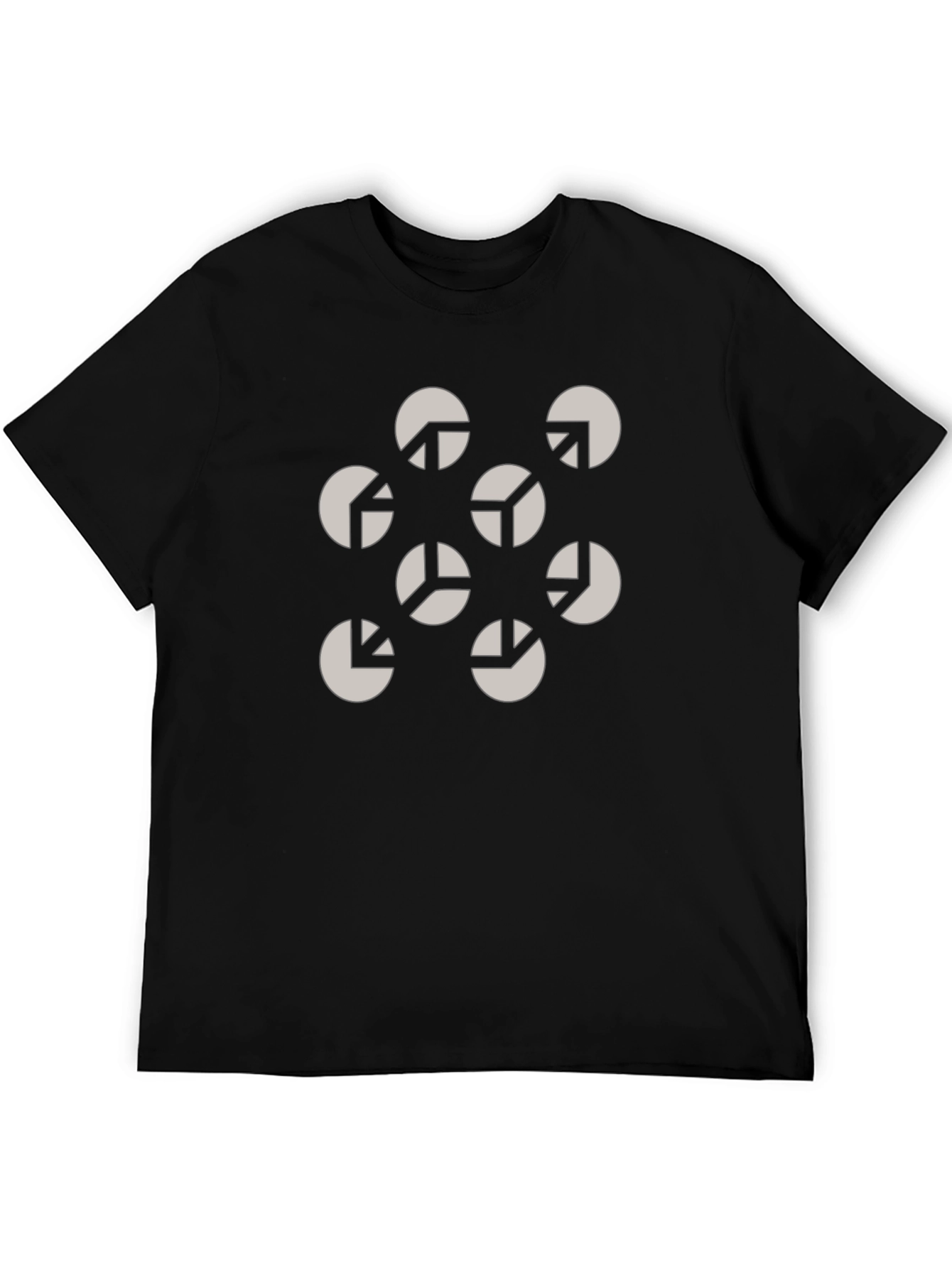 Impossible Cube Illusion Tee - Black Cotton Graphic Shirt