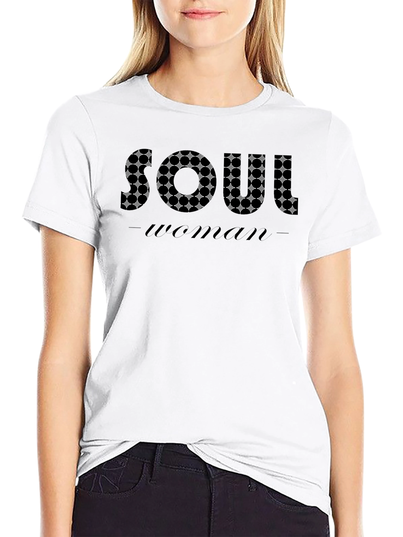 Soul Woman Black Graphic T-Shirt