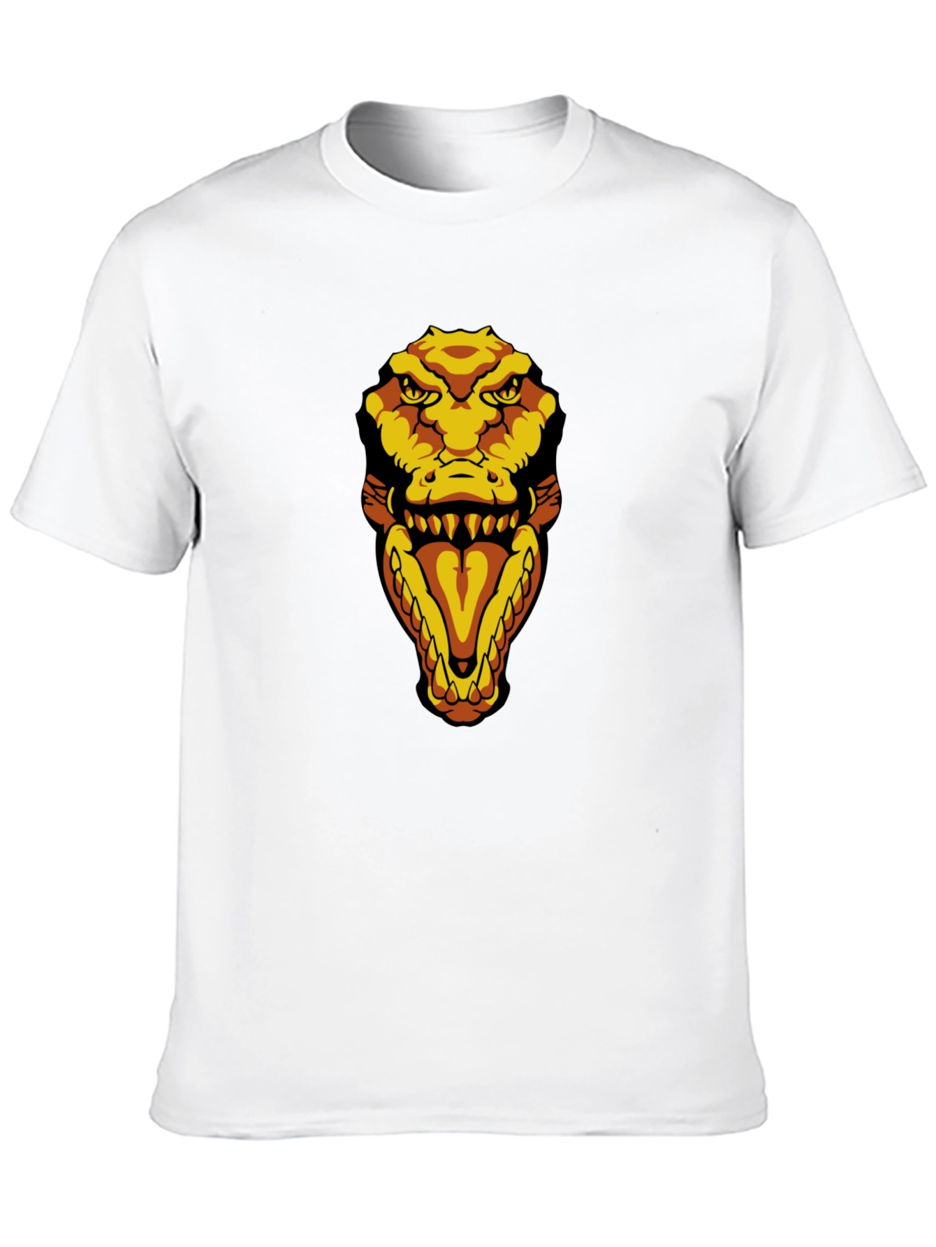 Mens Black T-Shirt with Croc Design